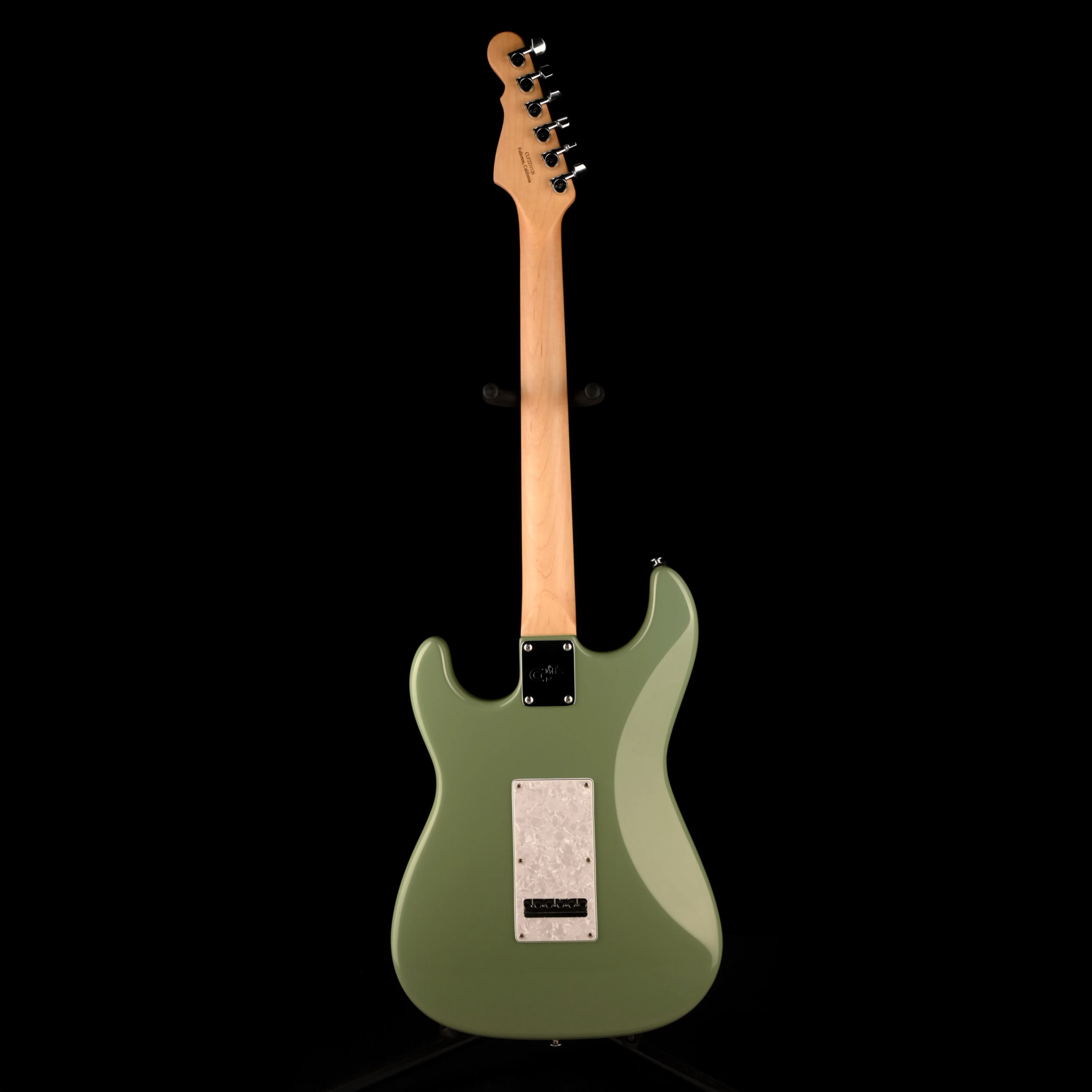 Pre Owned G&L Fullerton Deluxe Legacy Matcha Green Electric Guitar With Gig Bag - Image 9