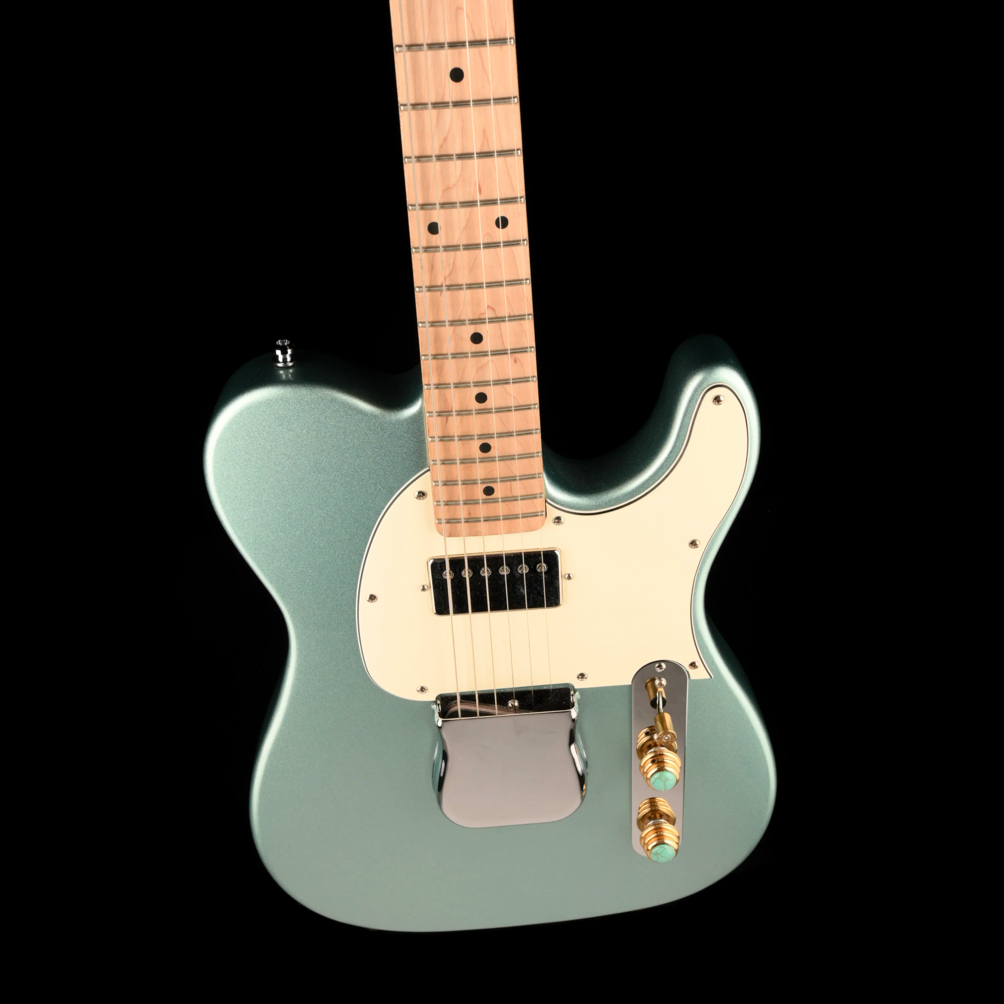 Pre Owned G&L Tribute Series ASAT Classic Bluesboy Ice Blue Metallic With Gig Bag - Image 4