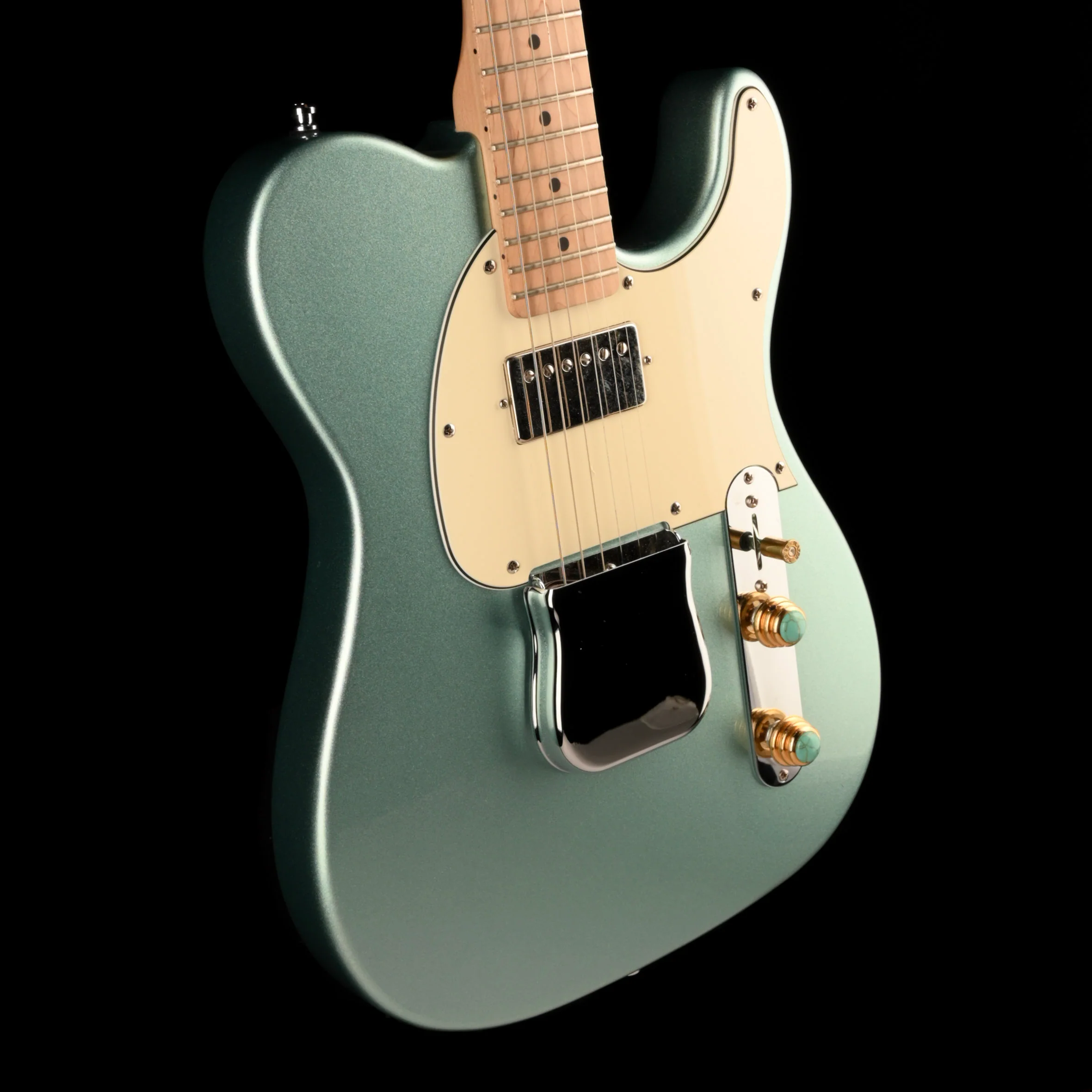 Pre Owned G&L Tribute Series ASAT Classic Bluesboy Ice Blue Metallic With Gig Bag - Image 7