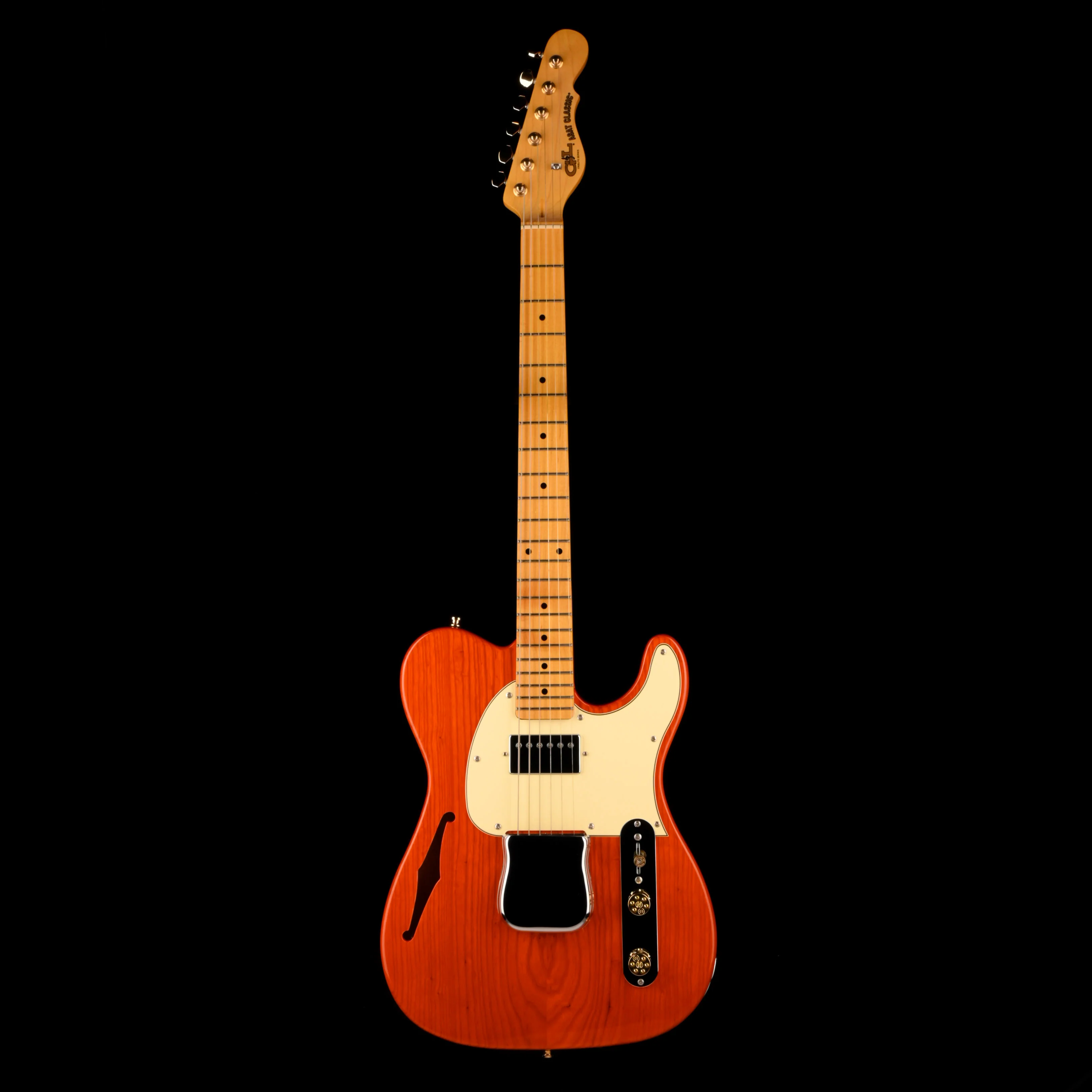 Pre Owned G&L Tribute Series ASAT Classic Bluesboy Thinline Orange With Gig Bag - Image 2