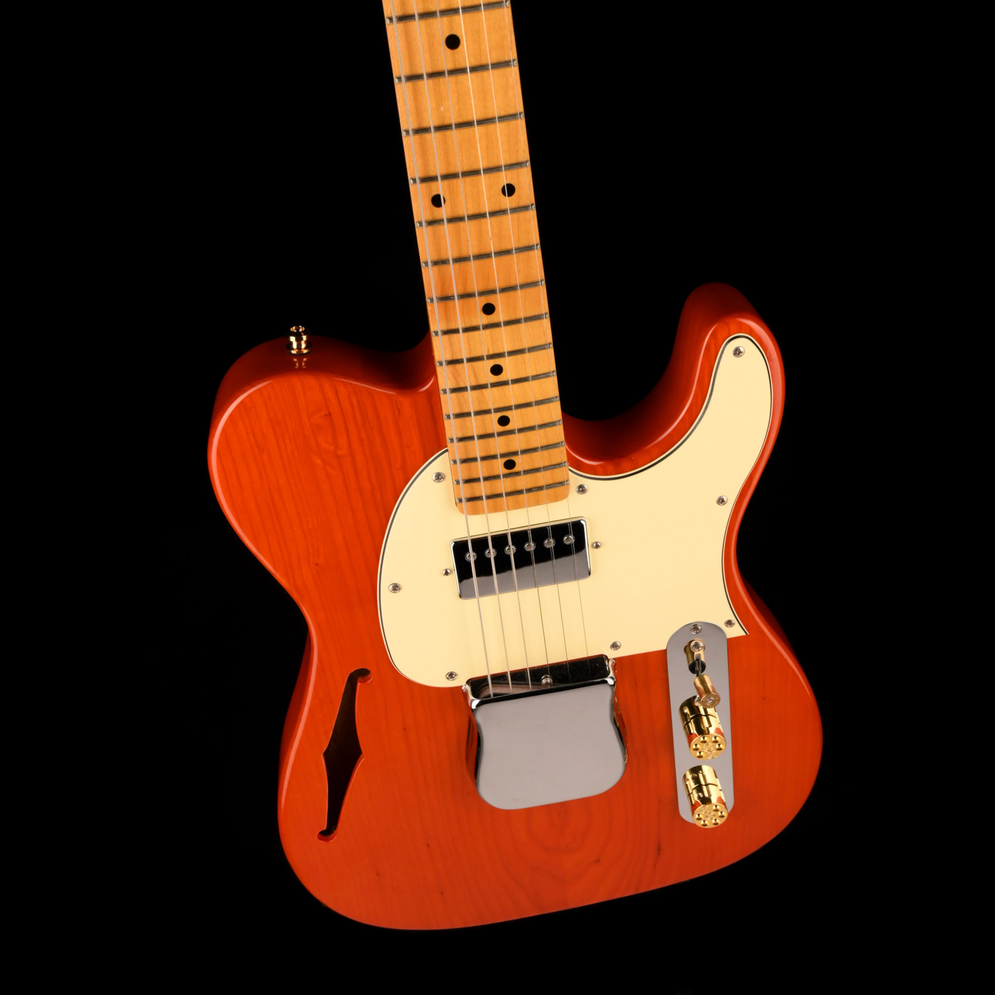 Pre Owned G&L Tribute Series ASAT Classic Bluesboy Thinline Orange With Gig Bag - Image 4