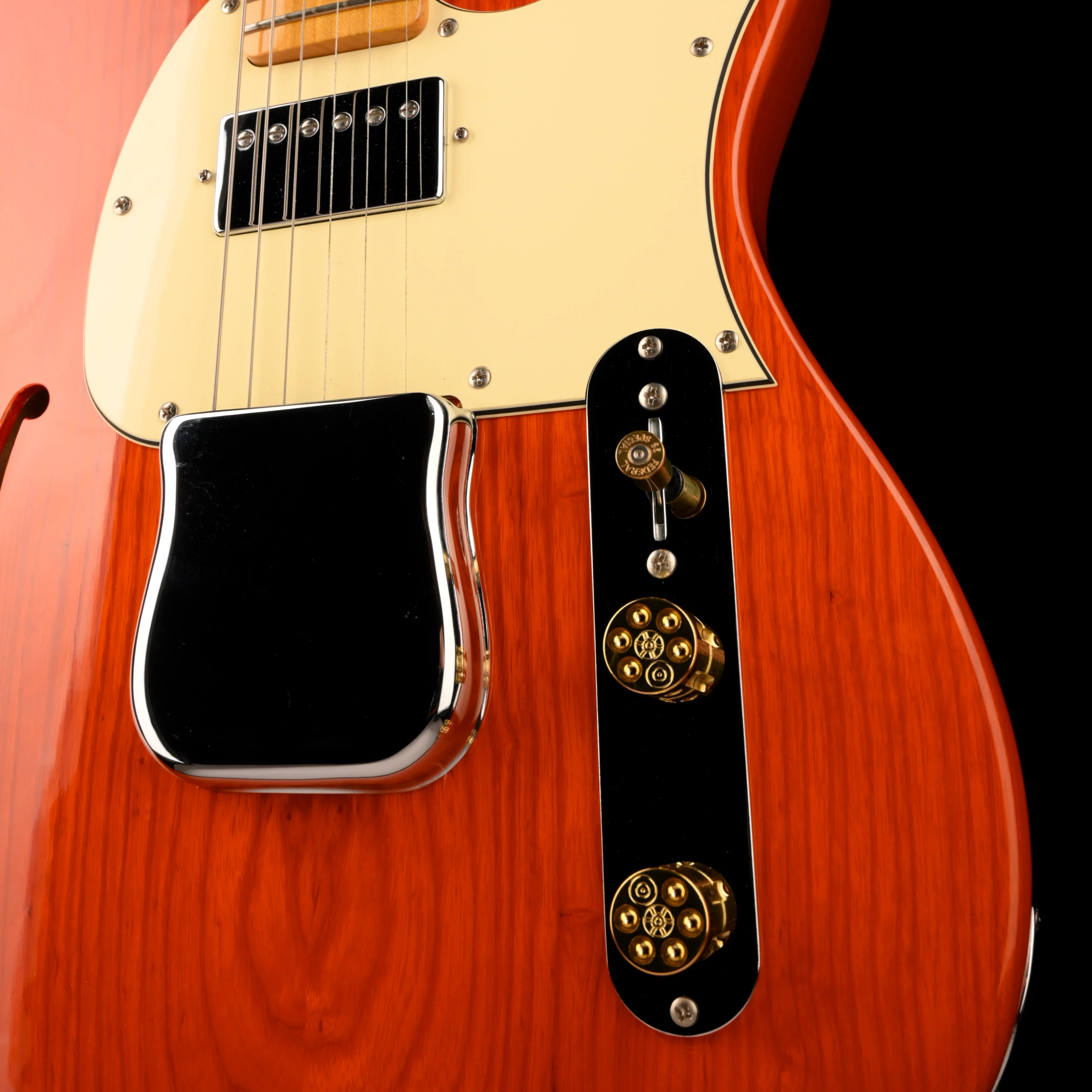 Pre Owned G&L Tribute Series ASAT Classic Bluesboy Thinline Orange With Gig Bag - Image 6