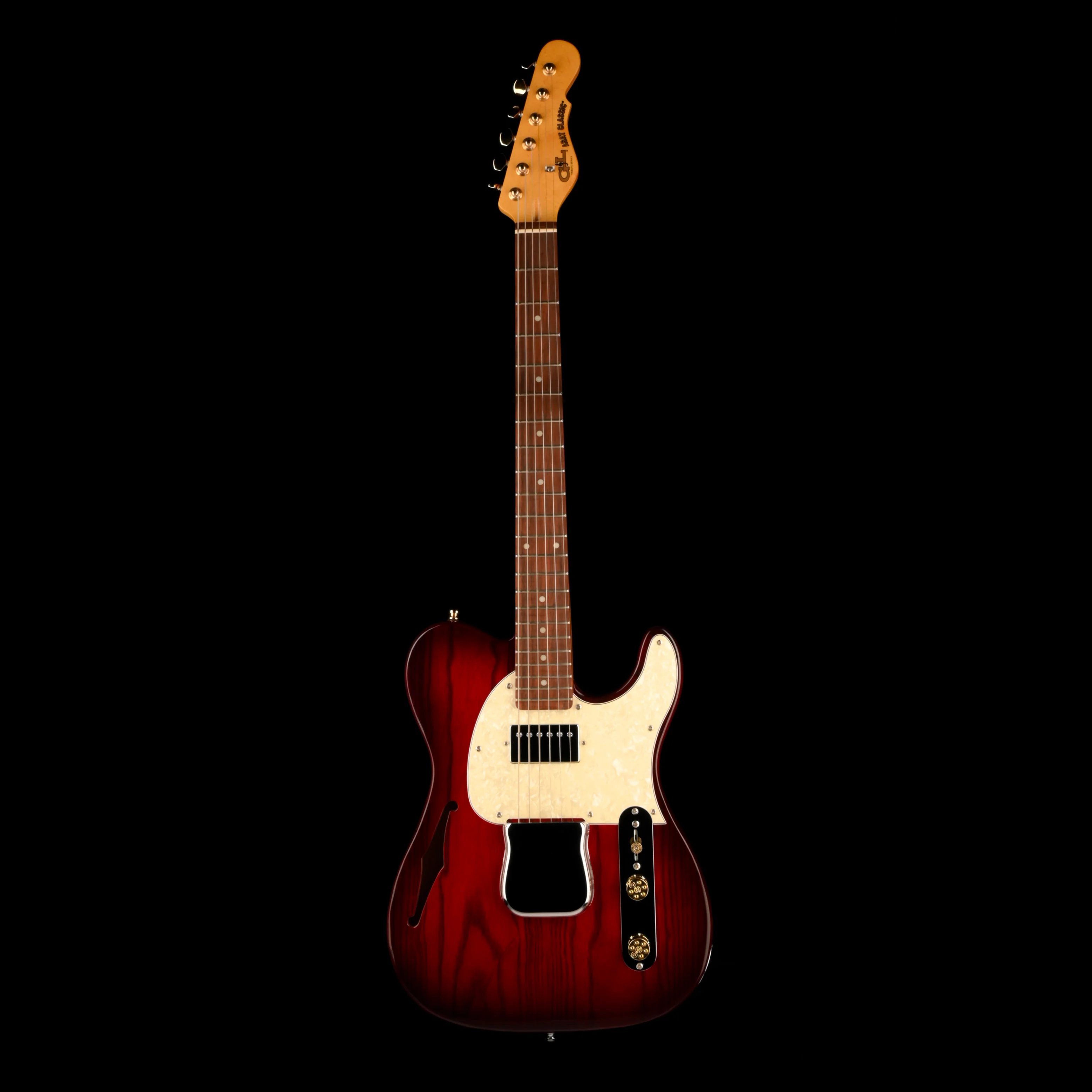 Pre Owned G&L Tribute Series ASAT Classic Thinline Bluesboy Redburst With Gig Bag - Image 2