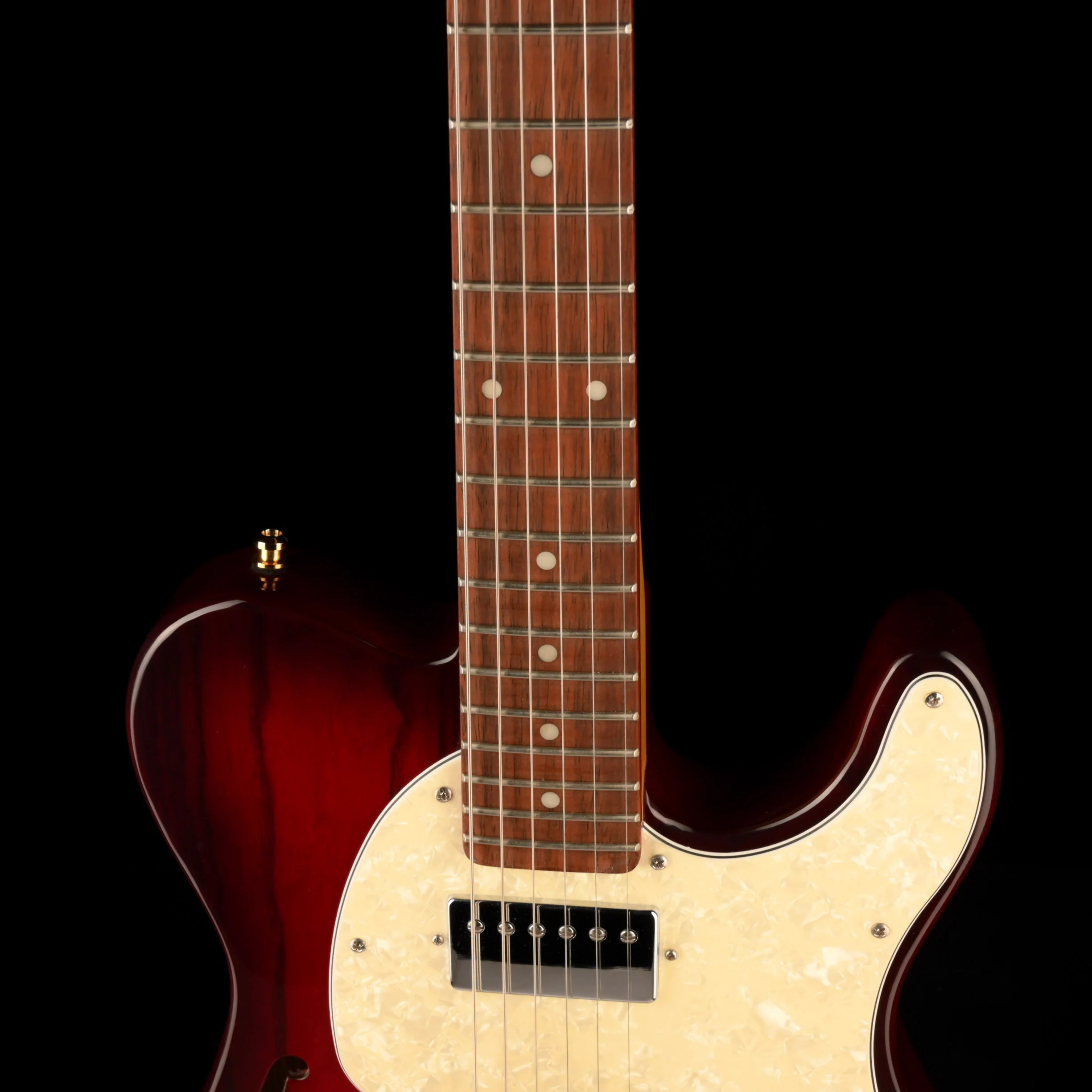 Pre Owned G&L Tribute Series ASAT Classic Thinline Bluesboy Redburst With Gig Bag - Image 3