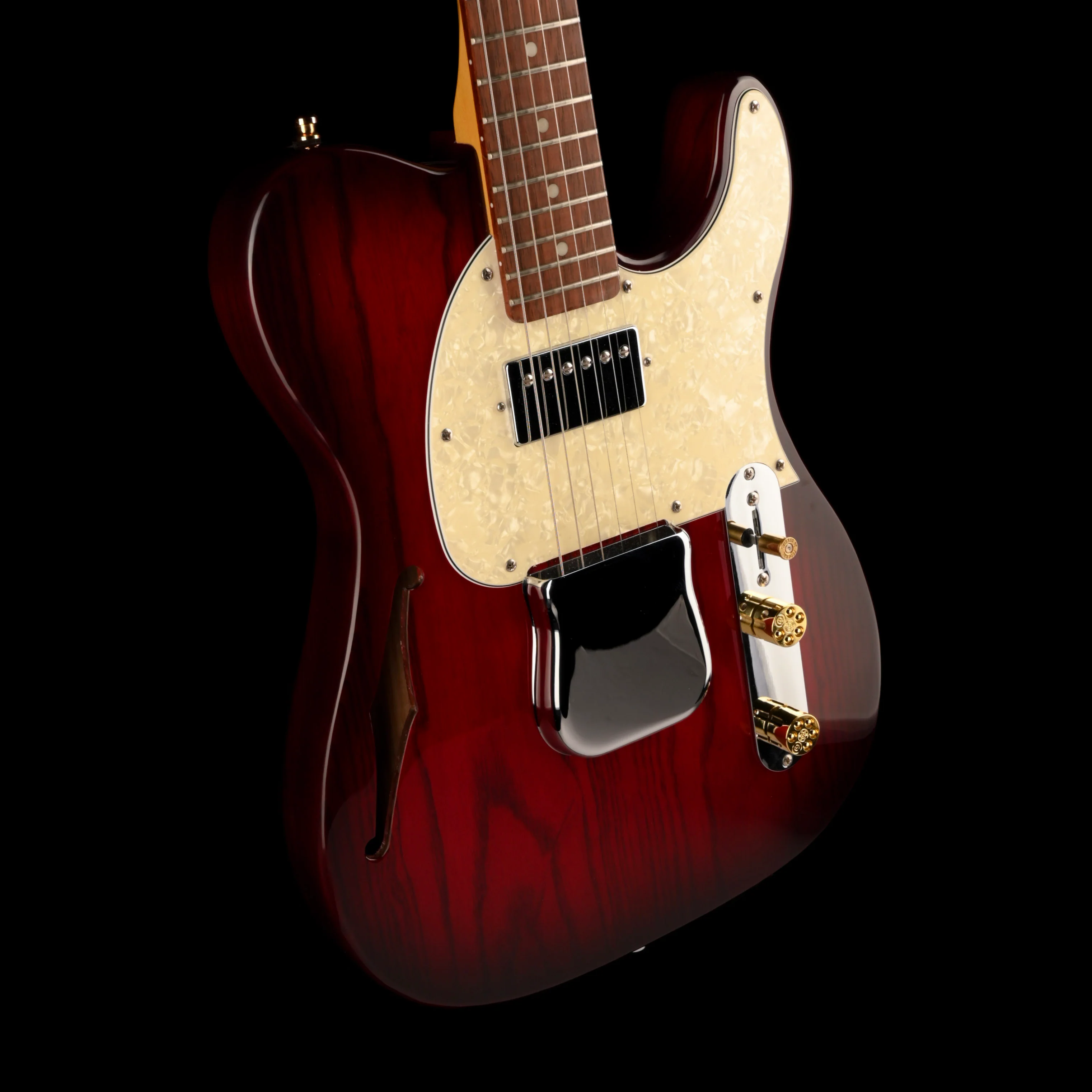 Pre Owned G&L Tribute Series ASAT Classic Thinline Bluesboy Redburst With Gig Bag - Image 7