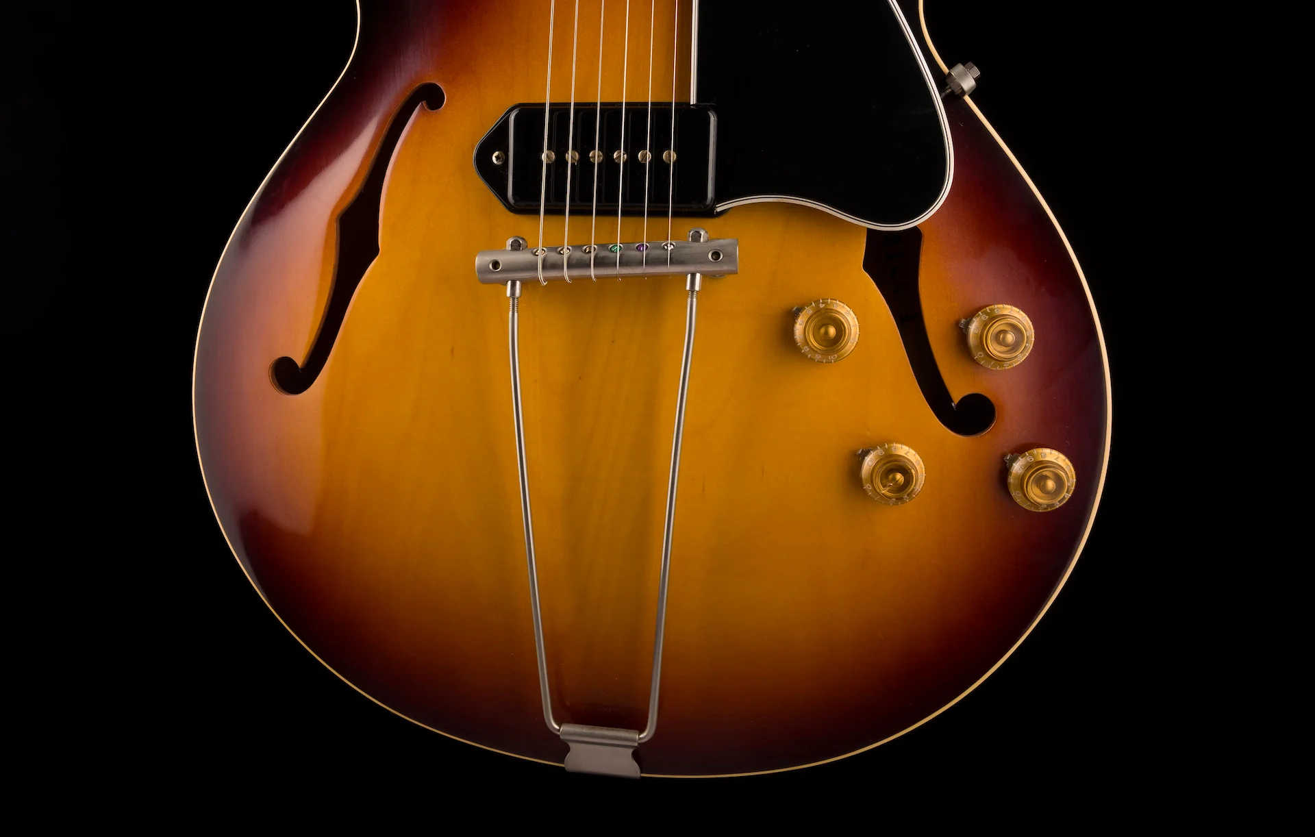 Vintage Gibson 1959 ES-225TD Vintage Sunburst Reissue With OHSC - Image 5
