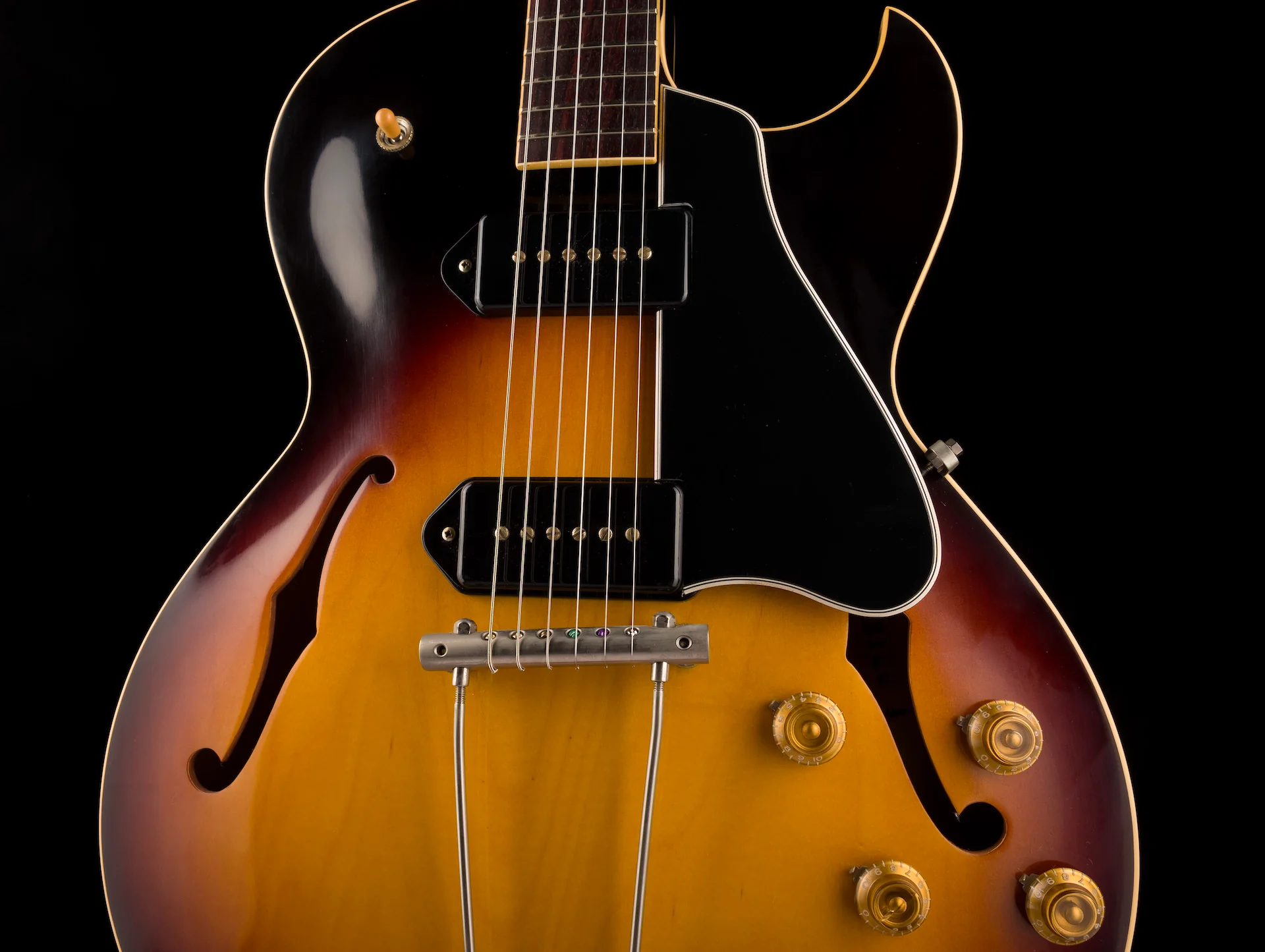 Vintage Gibson 1959 ES-225TD Vintage Sunburst Reissue With OHSC - Image 6