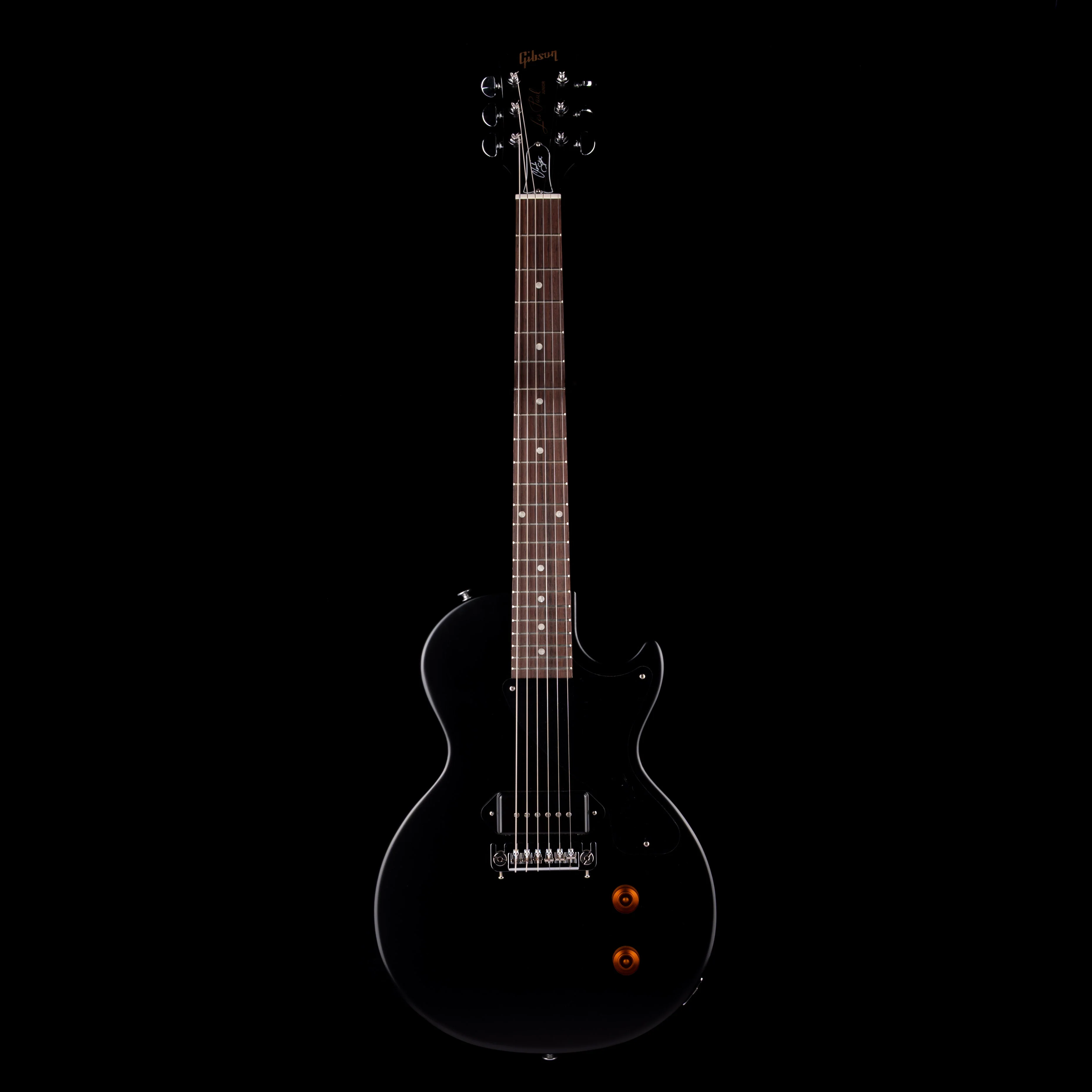Pre Owned Gibson Charlie Starr Les Paul Junior Ebony With OHSC - Image 2