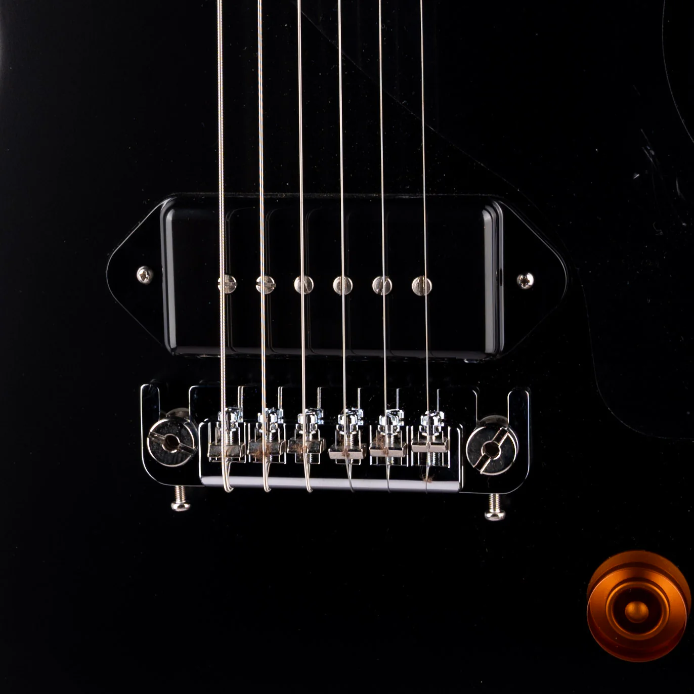 Pre Owned Gibson Charlie Starr Les Paul Junior Ebony With OHSC - Image 4