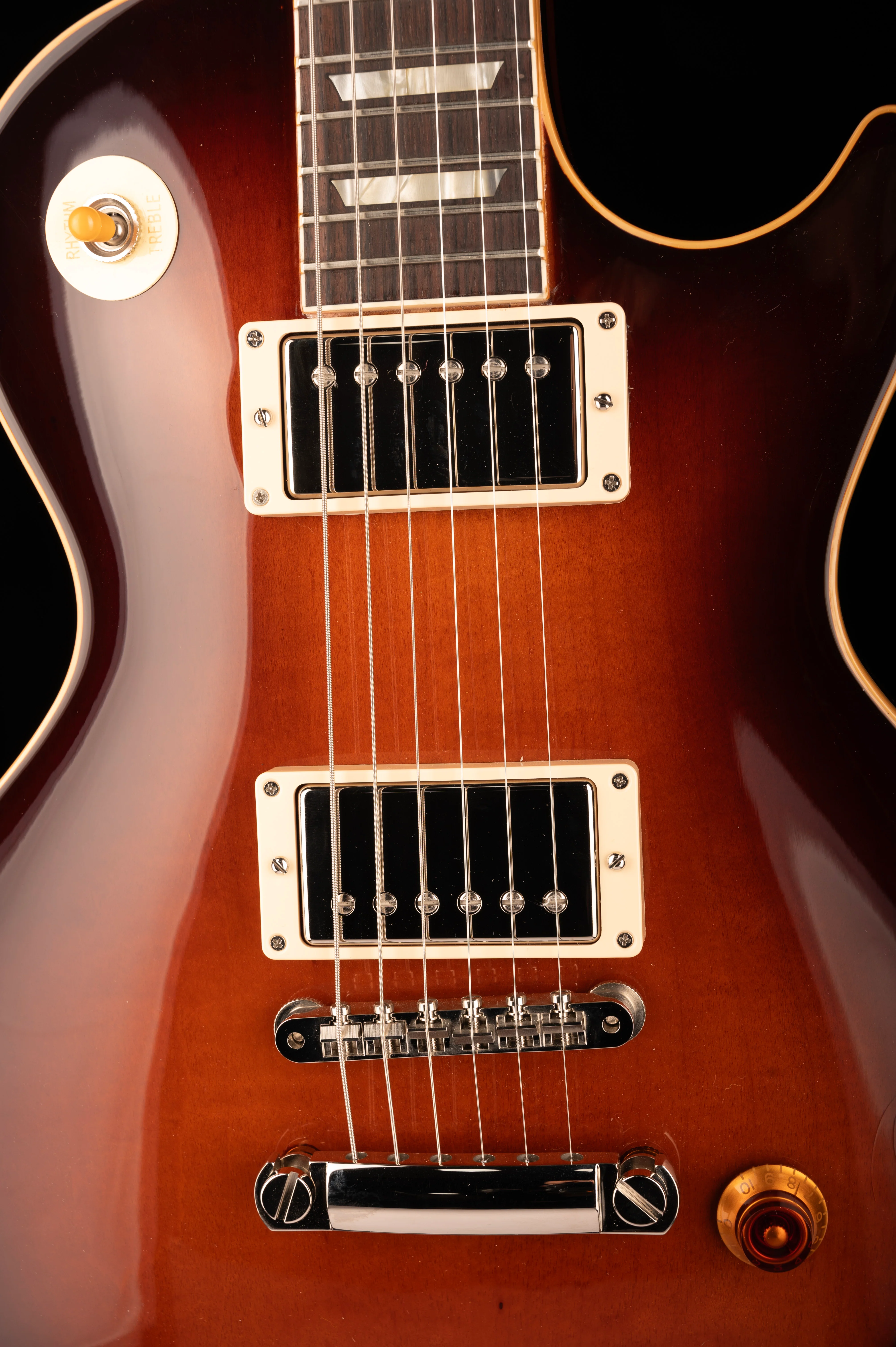 Pre Owned Gibson Custom Mod Collection 1957 Les Paul Standard Smoky Star Burst with OHSC - Image 7