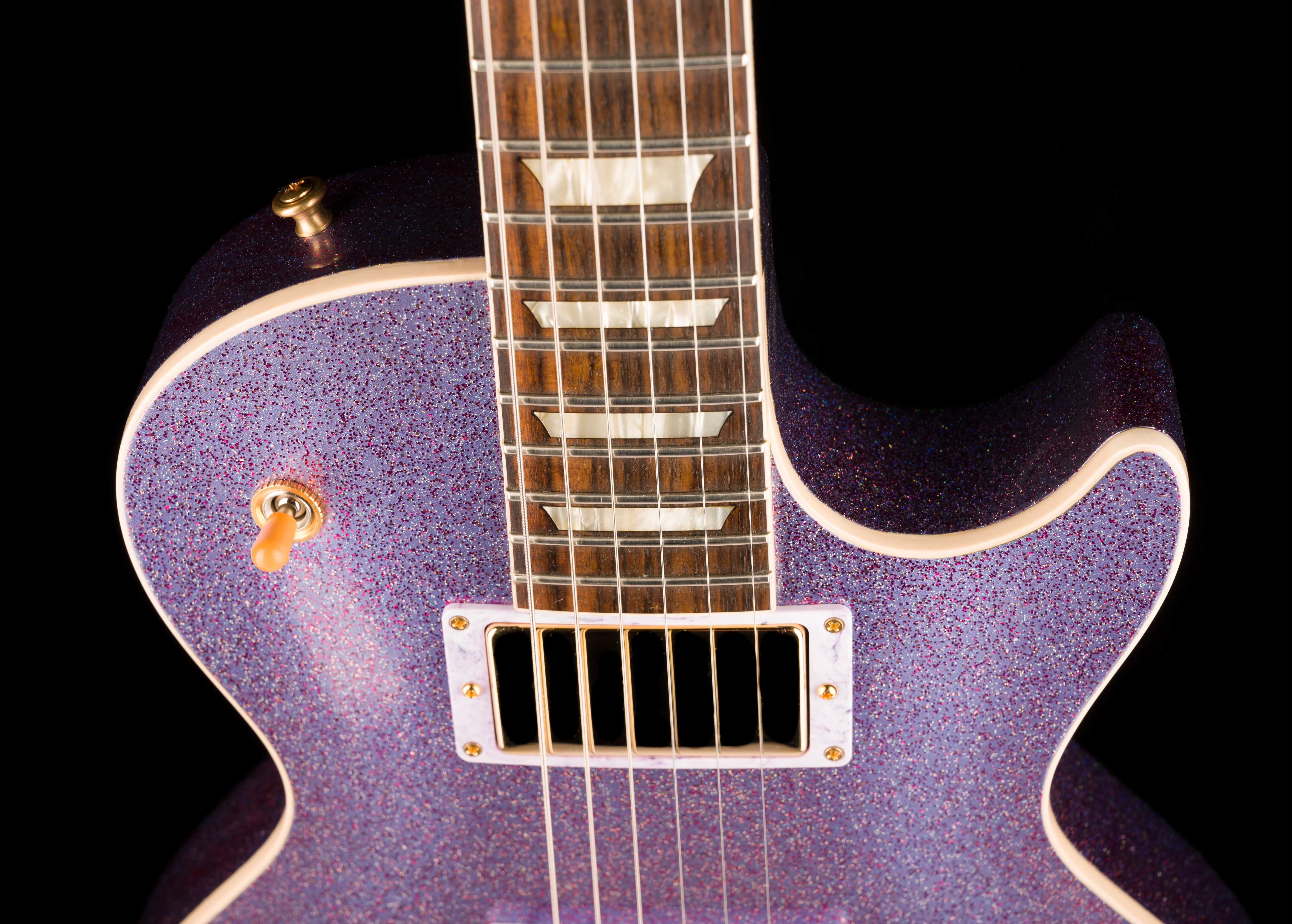 Pre Owned Gibson Custom Mod Collection 57 Les Paul Lavender Trance With OHSC - Image 3
