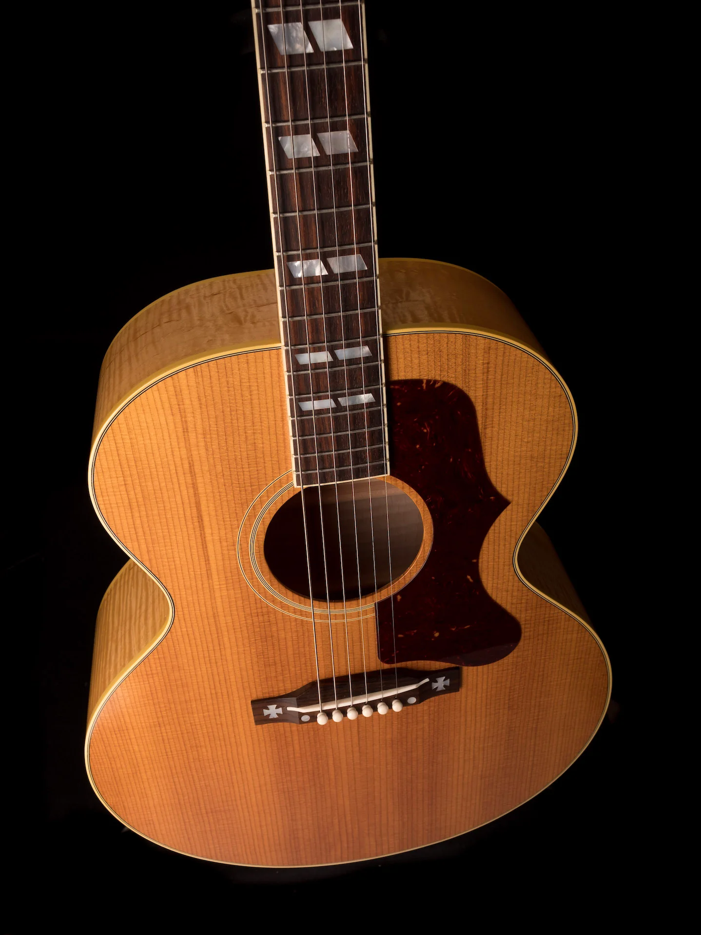 Pre Owned 2021 Gibson Custom Shop 1952 J-185 Acoustic Natural with OHSC - Image 4