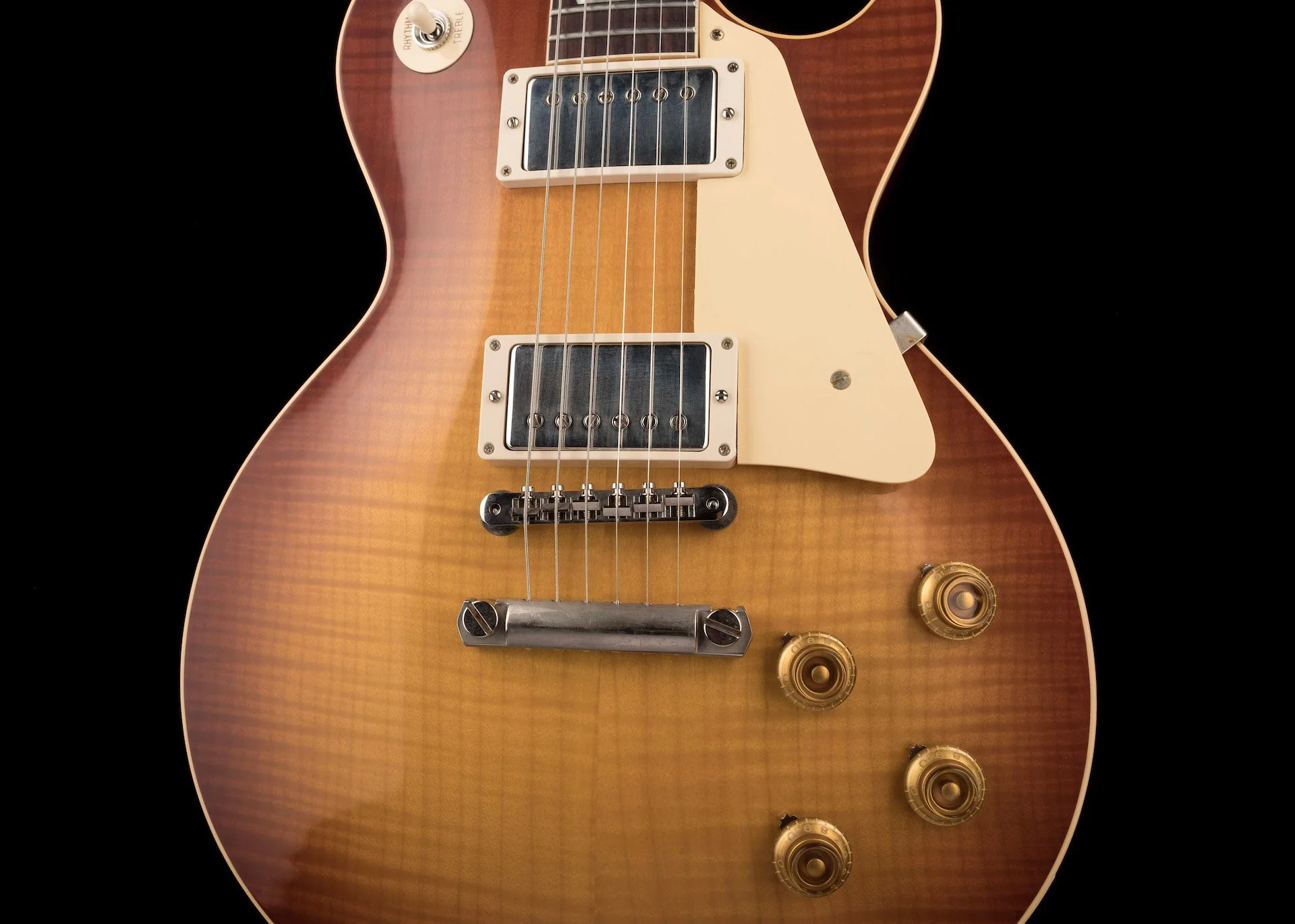 Pre Owned Gibson Custom Shop 1959 Les Paul Standard Reissue VOS - Iced Tea Burst With OHSC - Image 6