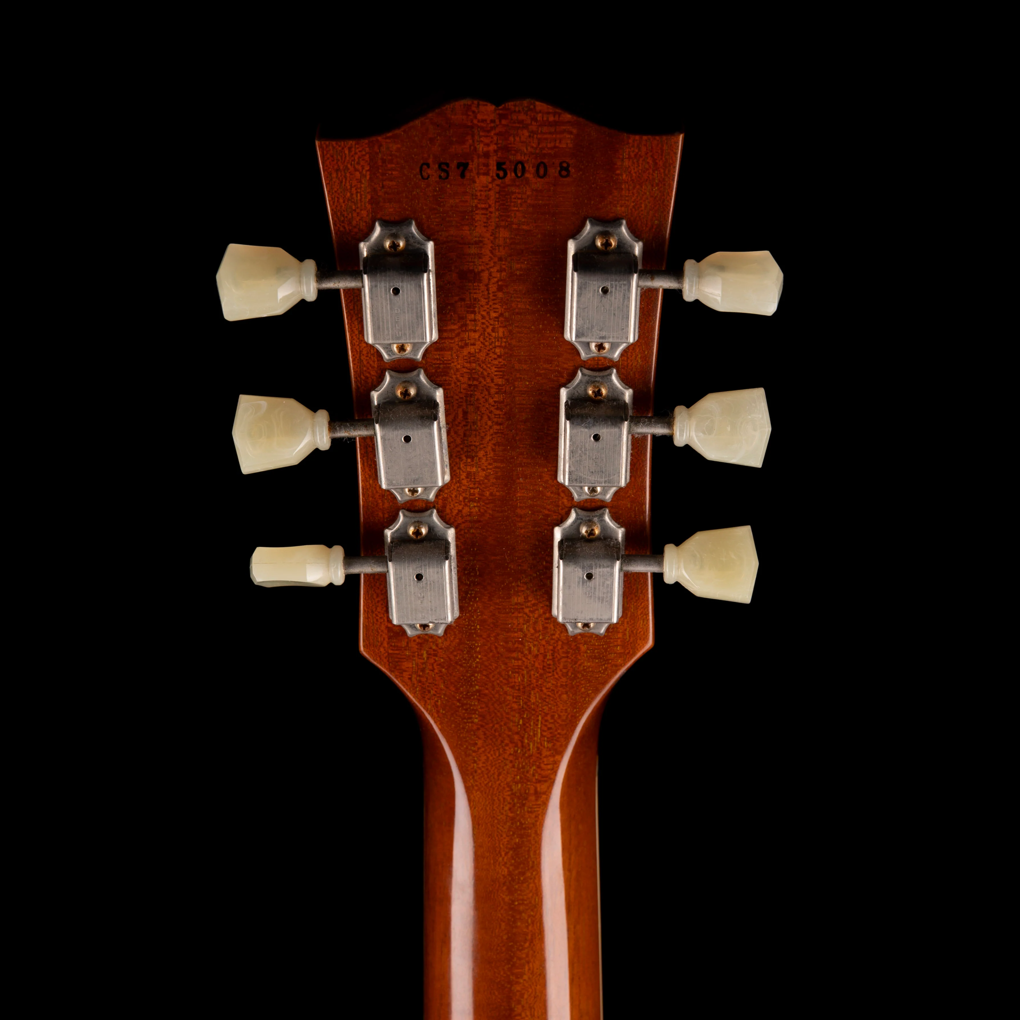 Pre-Owned 2015 Gibson Custom Shop CS7 50's Style Les Paul Standard VOS Gold Top With OHSC - Image 13