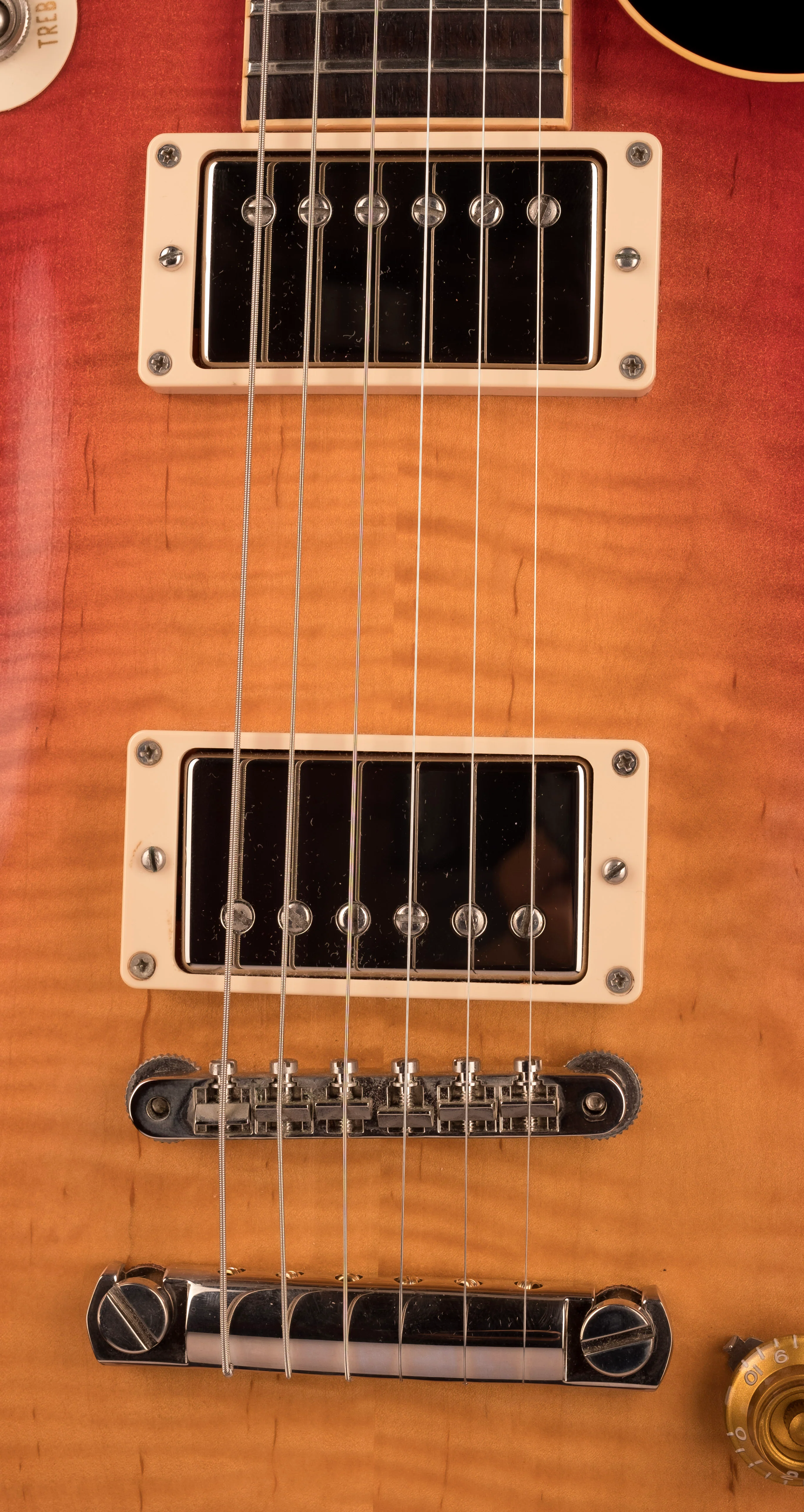 Pre Owned Gibson Custom Shop 1959 Les Paul Standard Heritage Cherry Burst W OHSC - Image 4