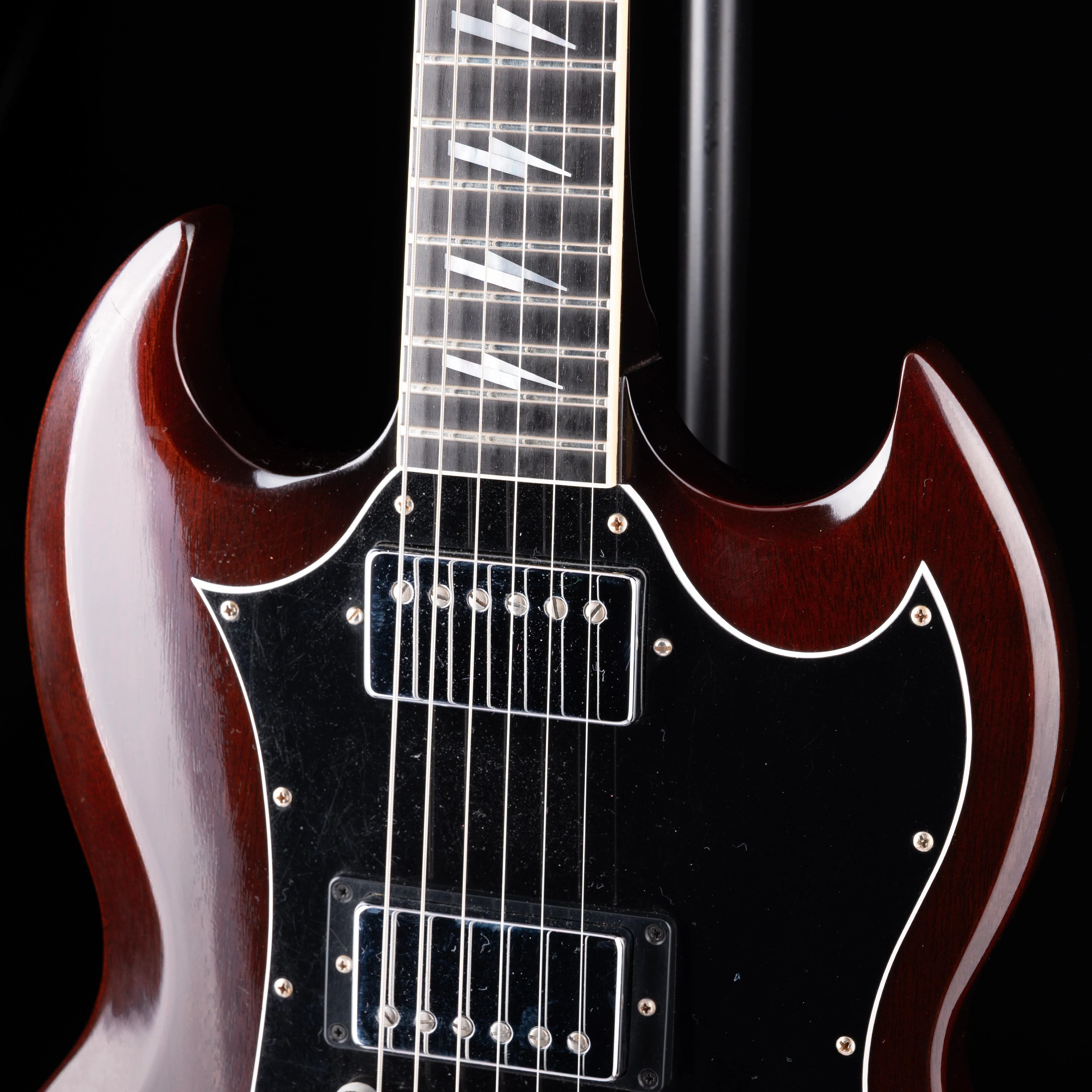 Pre Owned Gibson Custom Shop Angus Young Thunderstruck SG VOS  s/n 008 Aged Cherry With OHSC - Image 5
