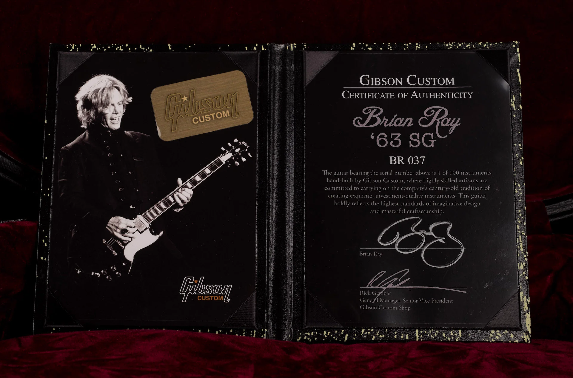 Pre Owned Gibson Custom Shop Brian Ray '63 SG Silver Fox With OHSC - Image 19
