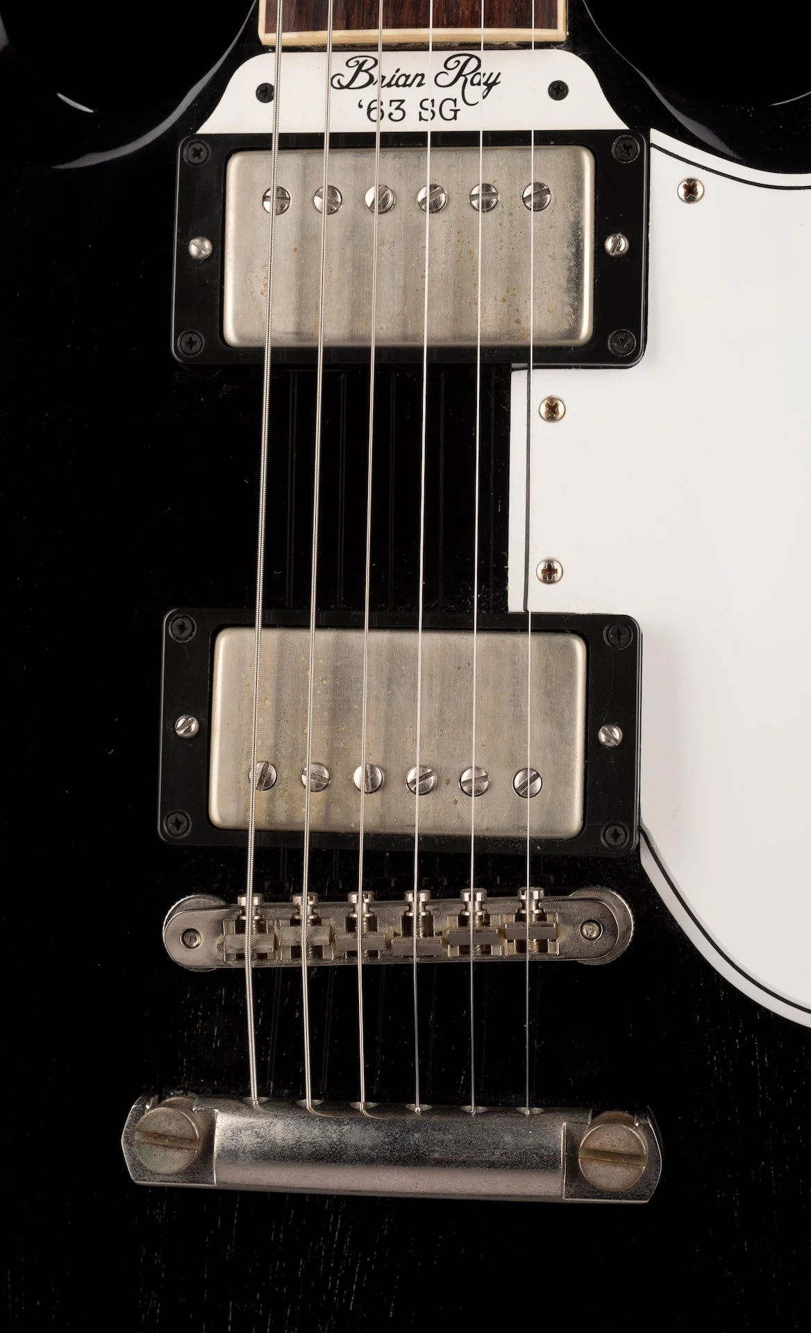 Pre Owned Gibson Custom Shop Brian Ray '63 SG Silver Fox With OHSC - Image 7