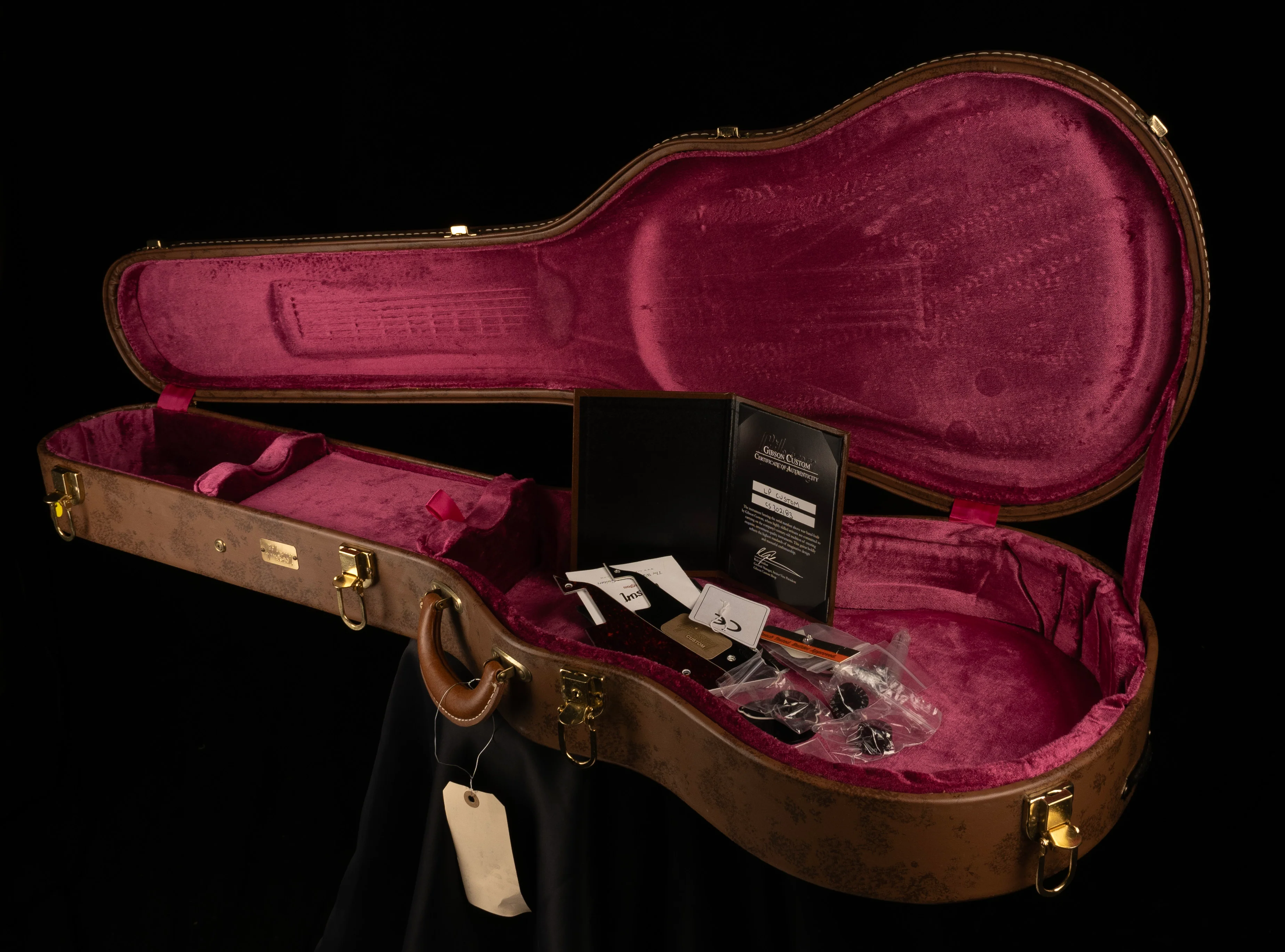 Pre Owned Gibson Custom Shop Les Paul Custom VOS Ebony With OHSC - Image 16