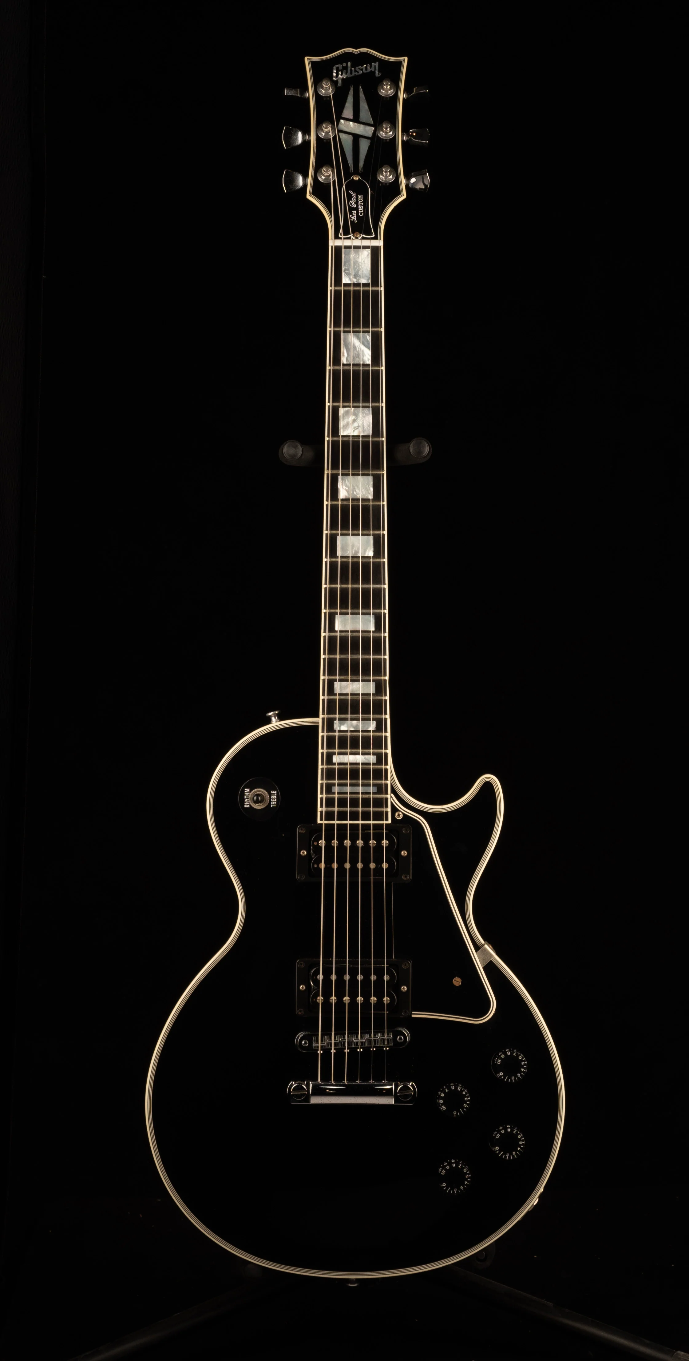 Pre Owned Gibson Custom Shop Les Paul Custom VOS Ebony With OHSC - Image 2