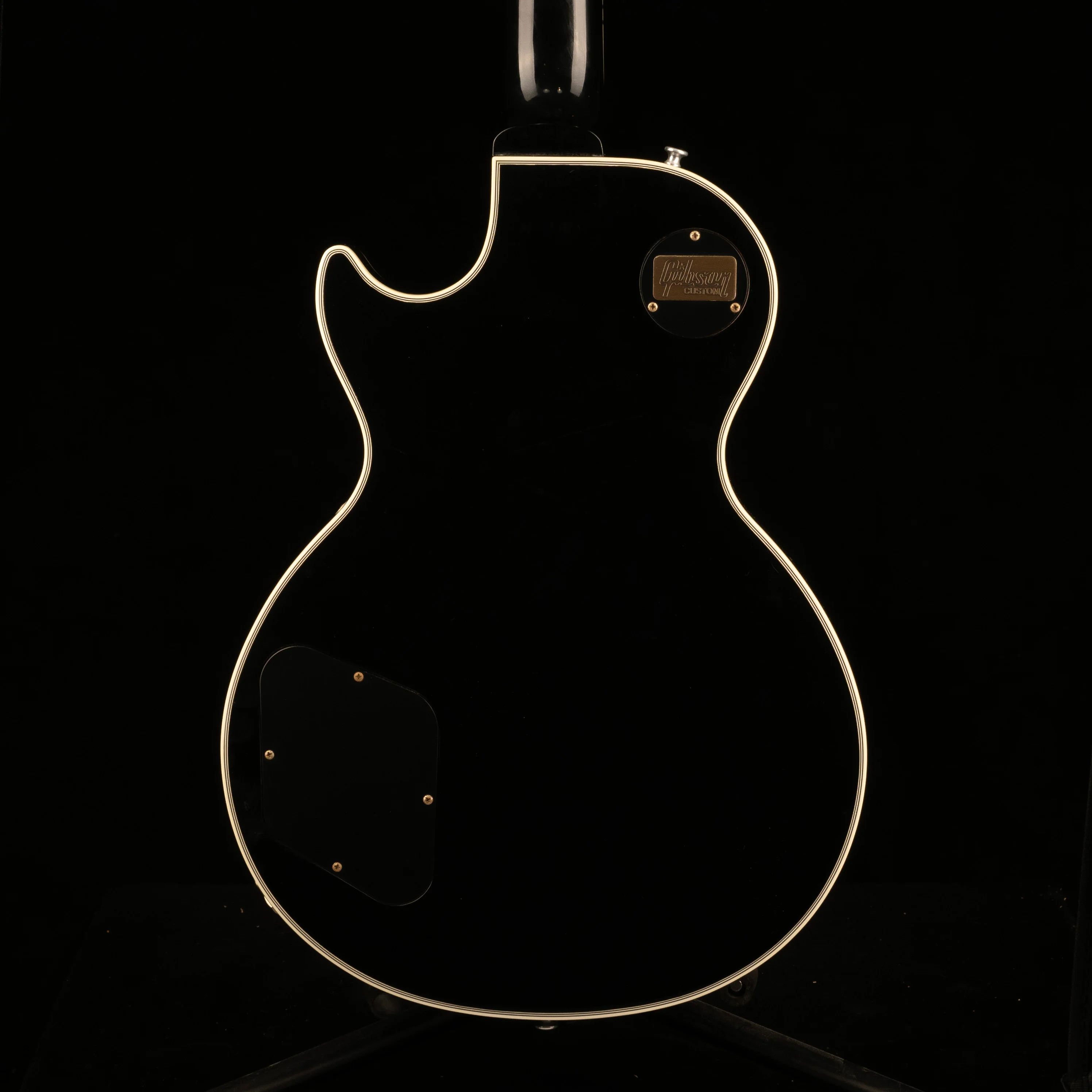 Pre Owned Gibson Custom Shop Les Paul Custom VOS Ebony With OHSC - Image 8