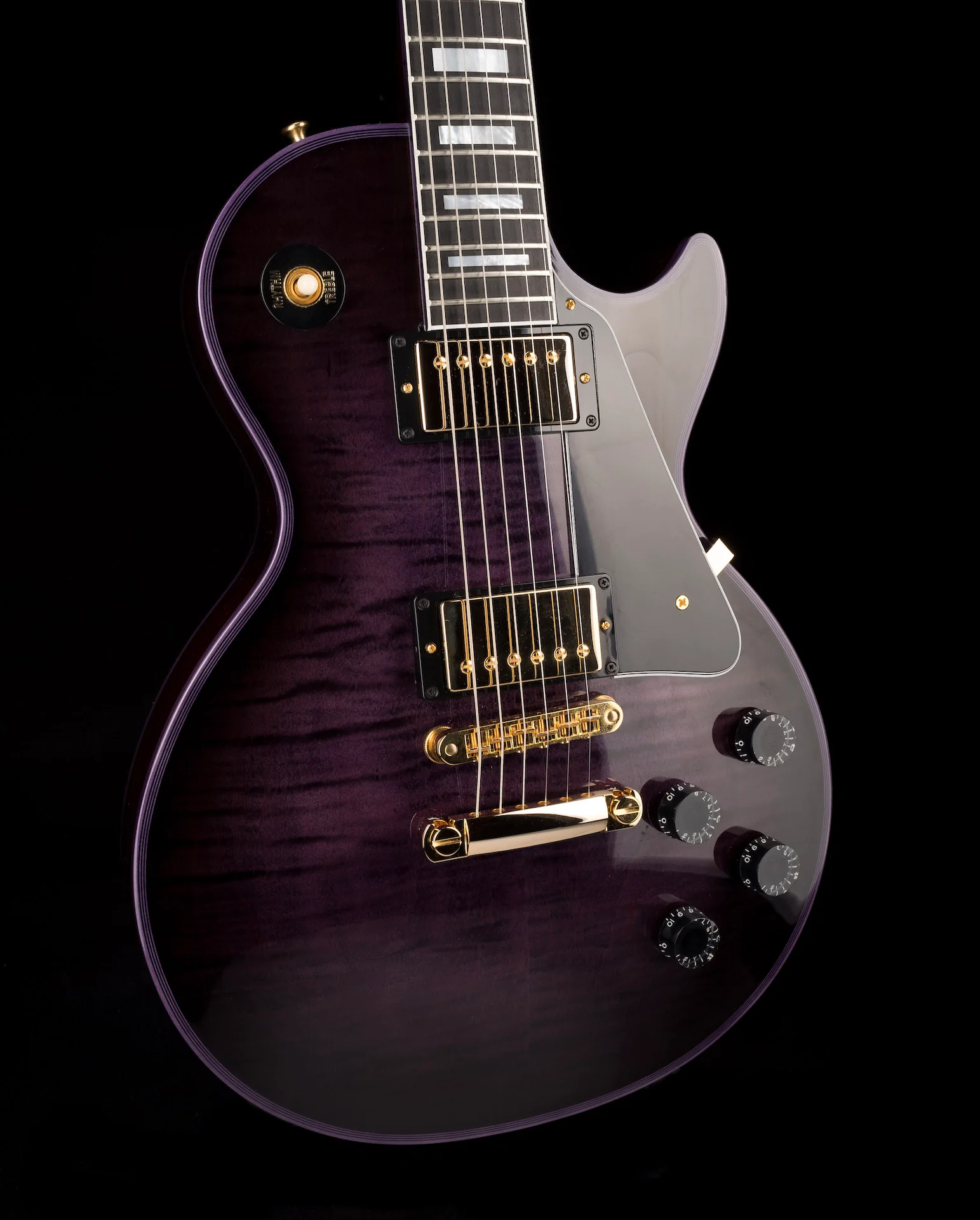 Pre Owned 2022 Gibson Custom Shop Les Paul Custom Purple Widow Burst With OHSC - Image 10