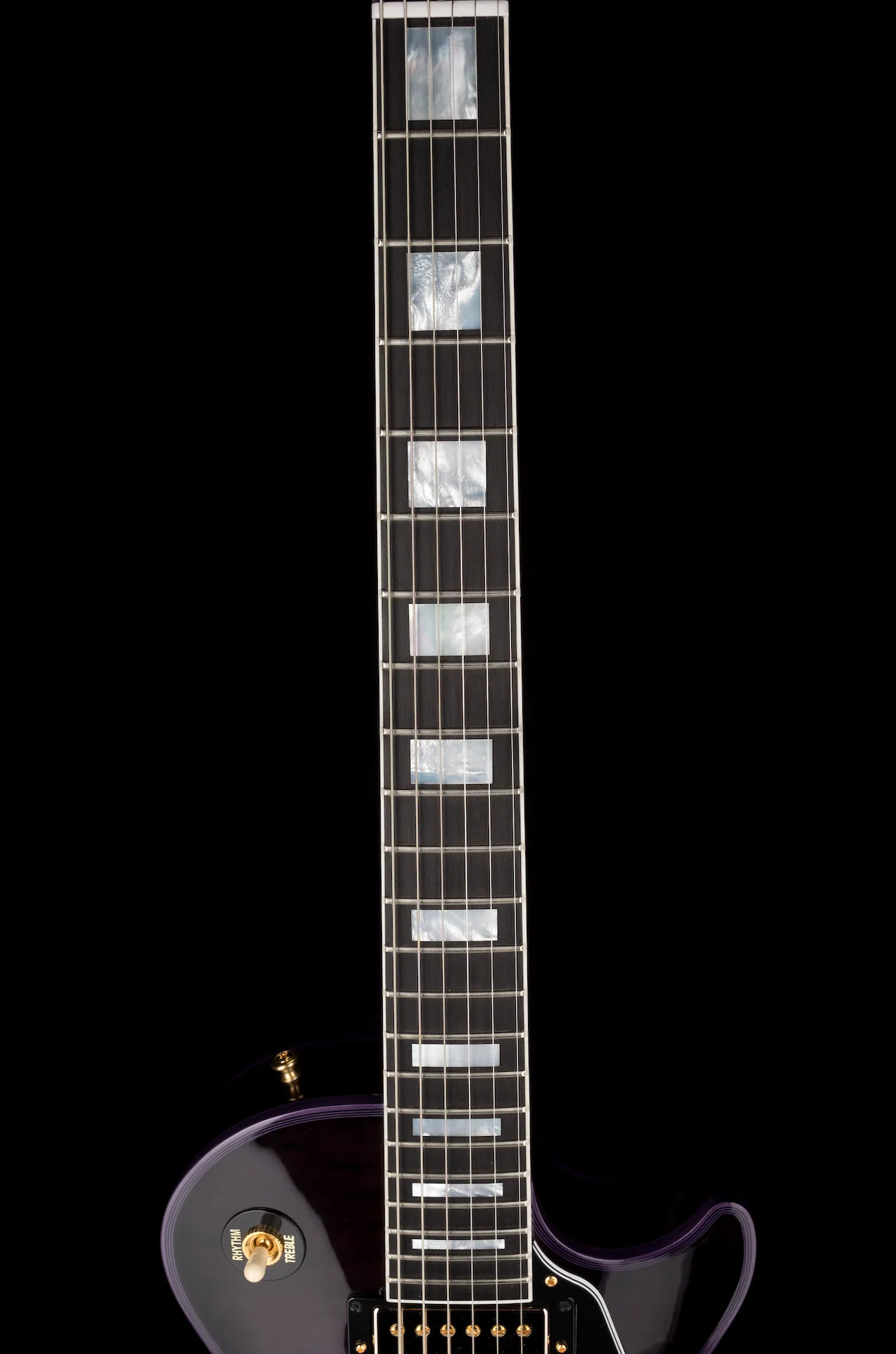 Pre Owned 2022 Gibson Custom Shop Les Paul Custom Purple Widow Burst With OHSC - Image 11
