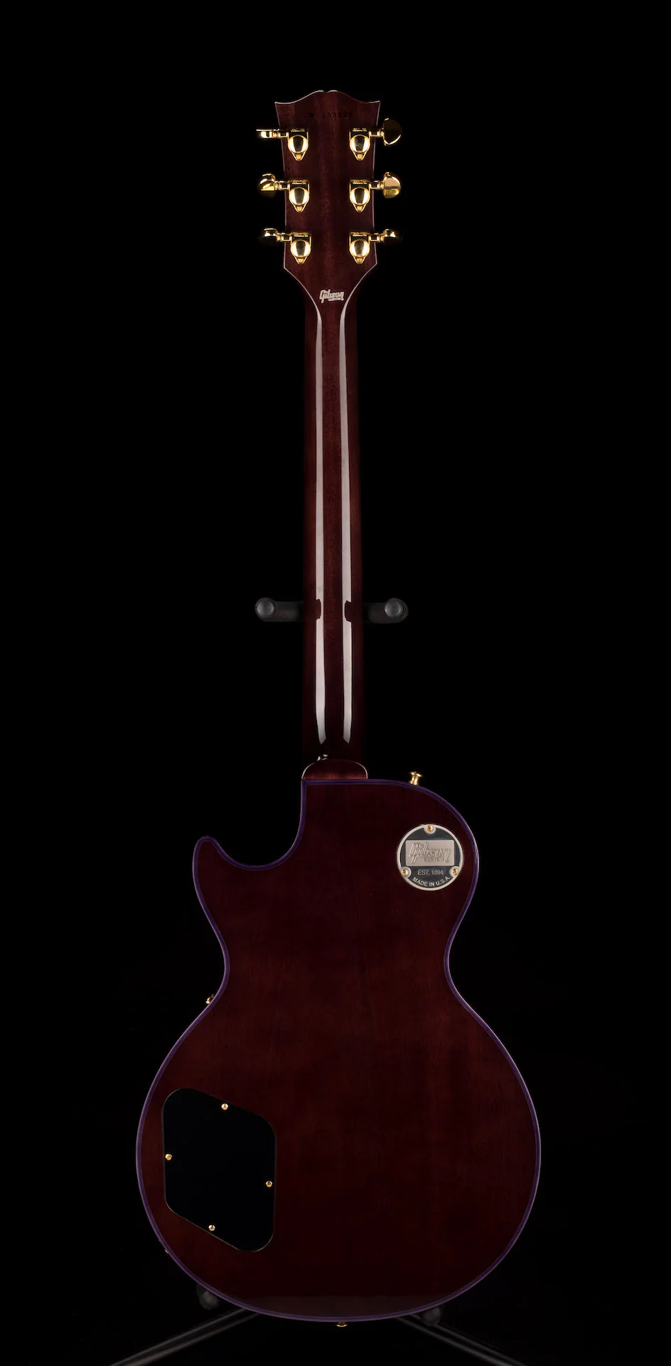Pre Owned 2022 Gibson Custom Shop Les Paul Custom Purple Widow Burst With OHSC - Image 13
