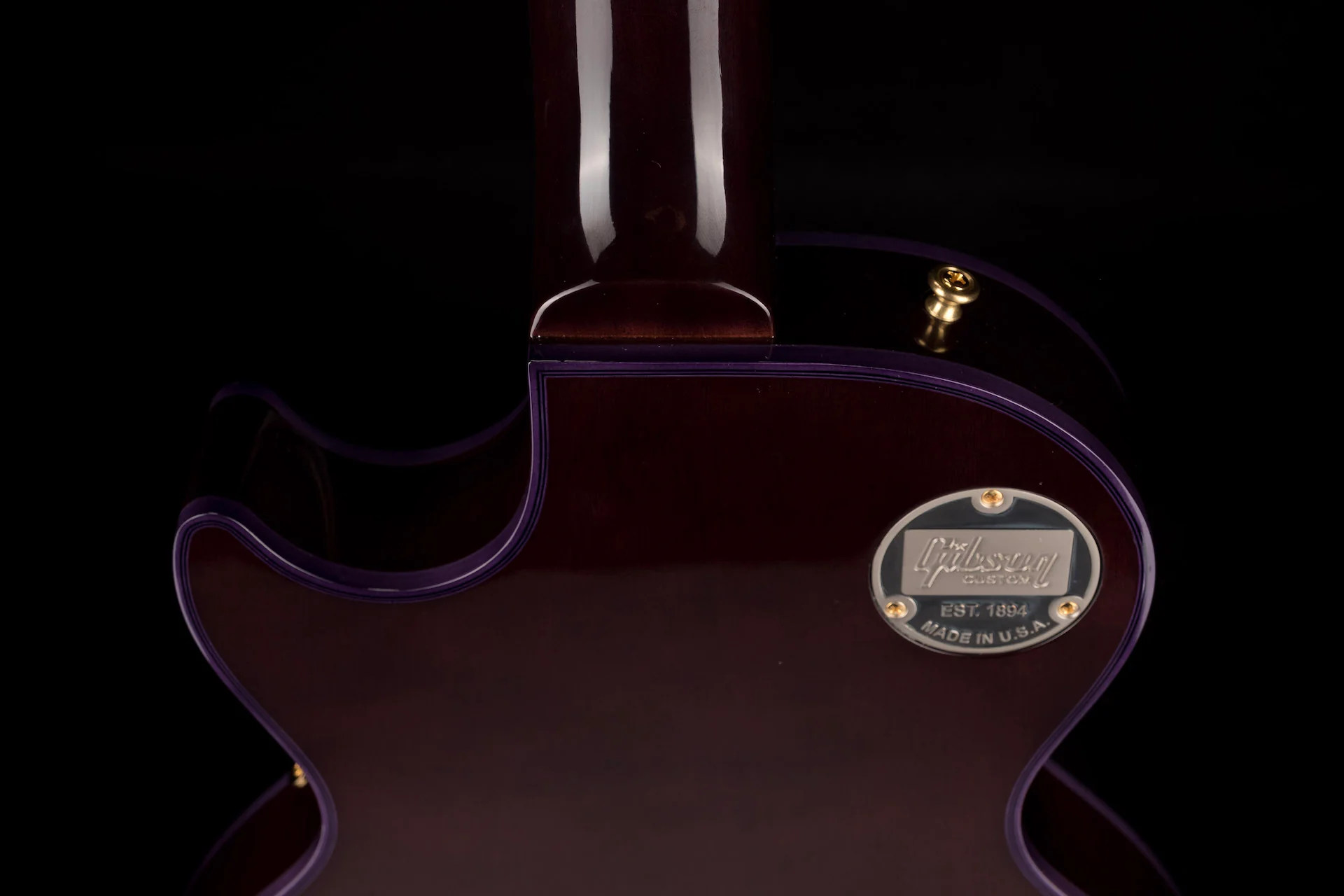 Pre Owned 2022 Gibson Custom Shop Les Paul Custom Purple Widow Burst With OHSC - Image 14