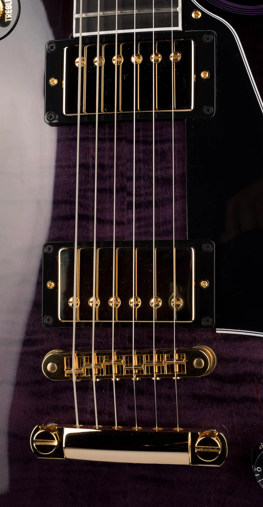 Pre Owned 2022 Gibson Custom Shop Les Paul Custom Purple Widow Burst With OHSC - Image 7