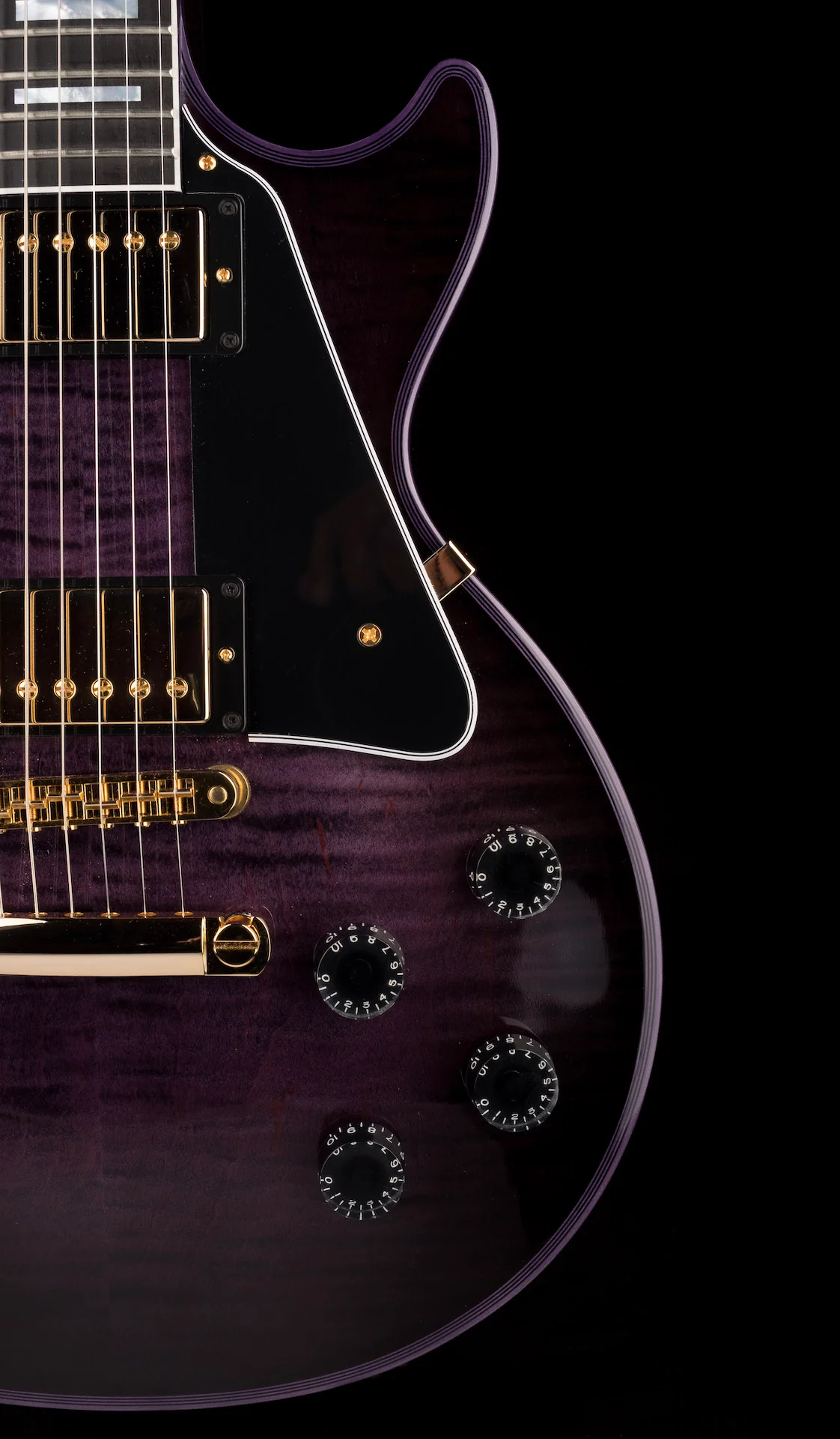Pre Owned 2022 Gibson Custom Shop Les Paul Custom Purple Widow Burst With OHSC - Image 9