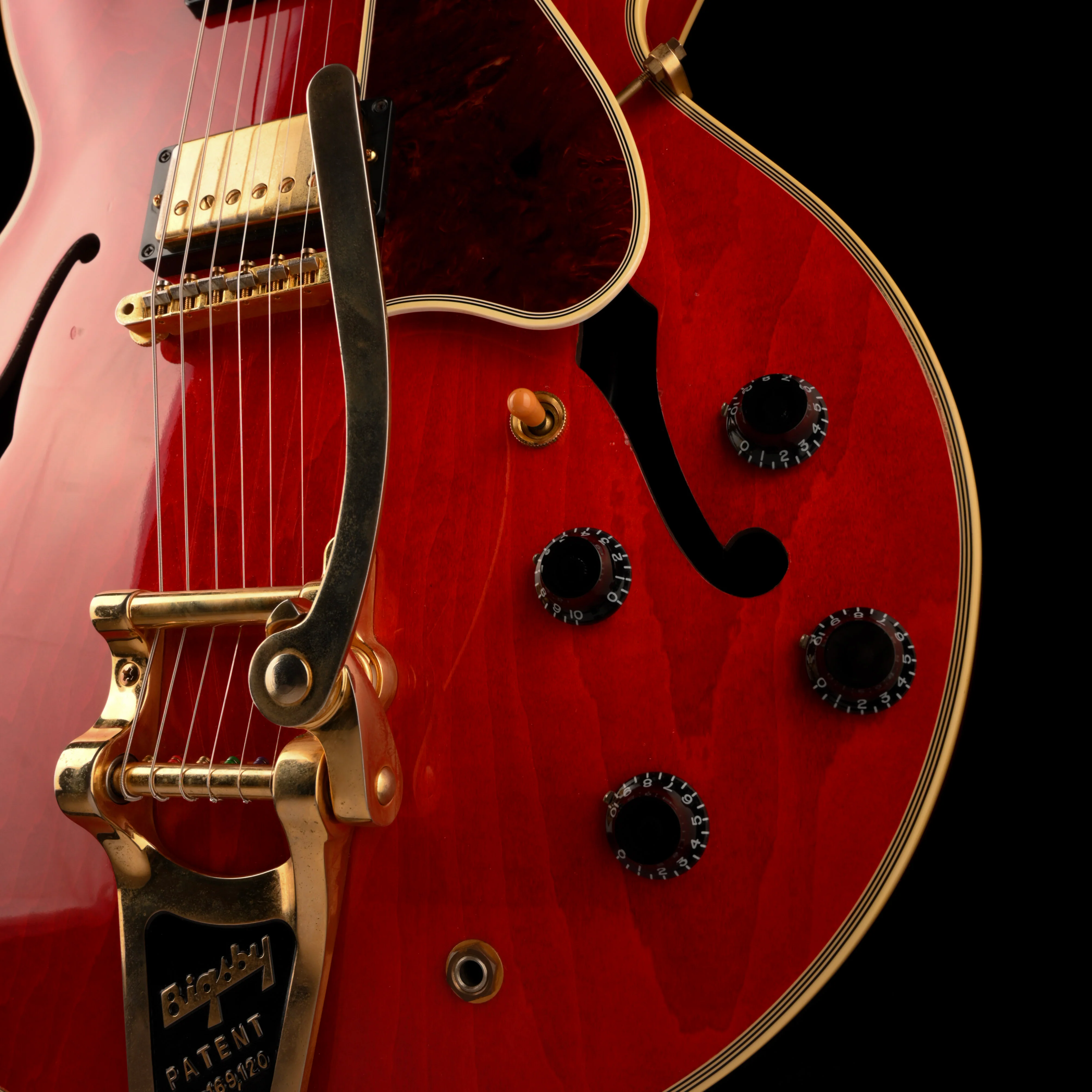 Pre Owned 2015 Gibson Memphis ES-355 Cherry With Bigsby With OHSC - Image 6