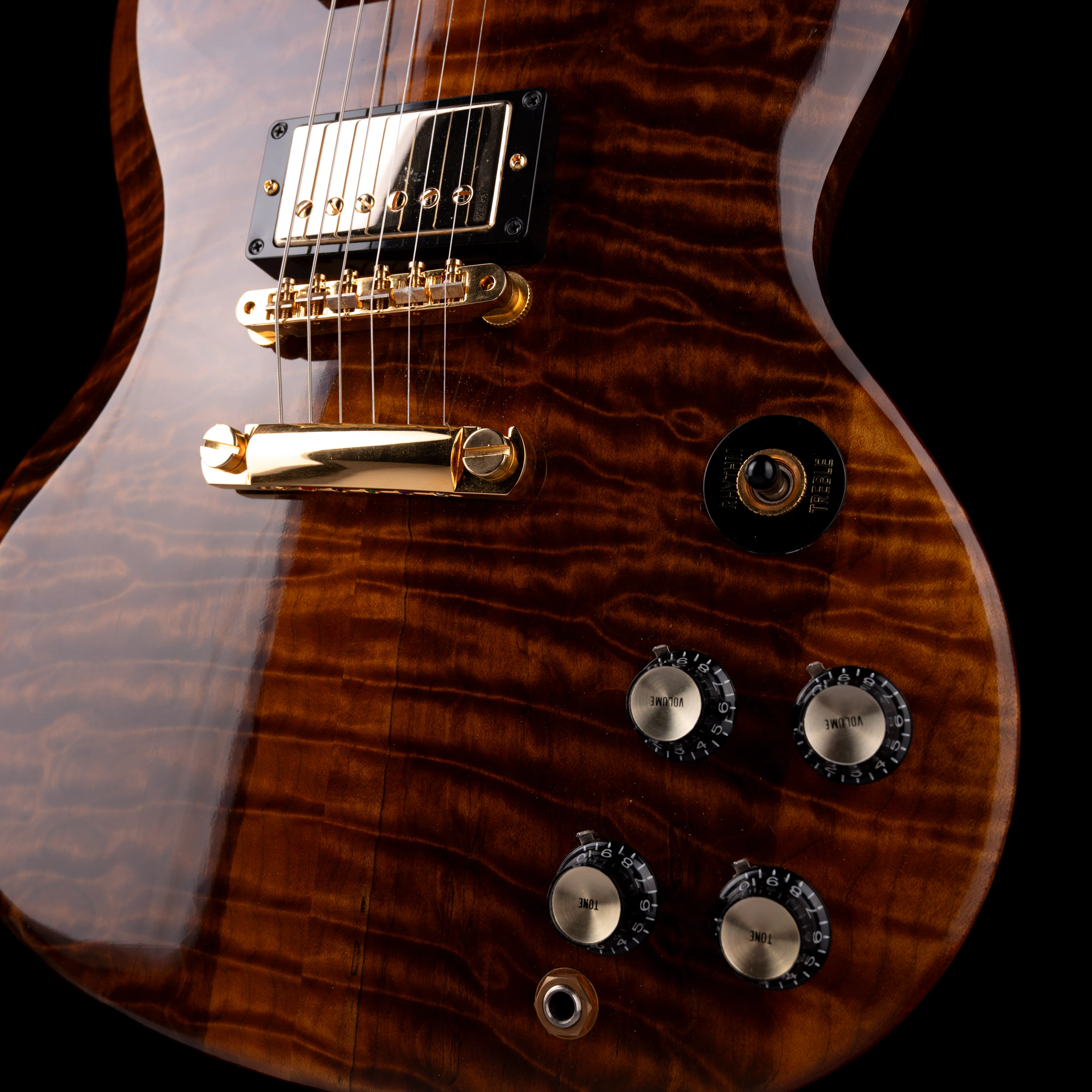 Pre Owned Gibson Custom Shop NAMM Exclusive SG Custom Elegant Quilt Natural with OHSC - Image 5