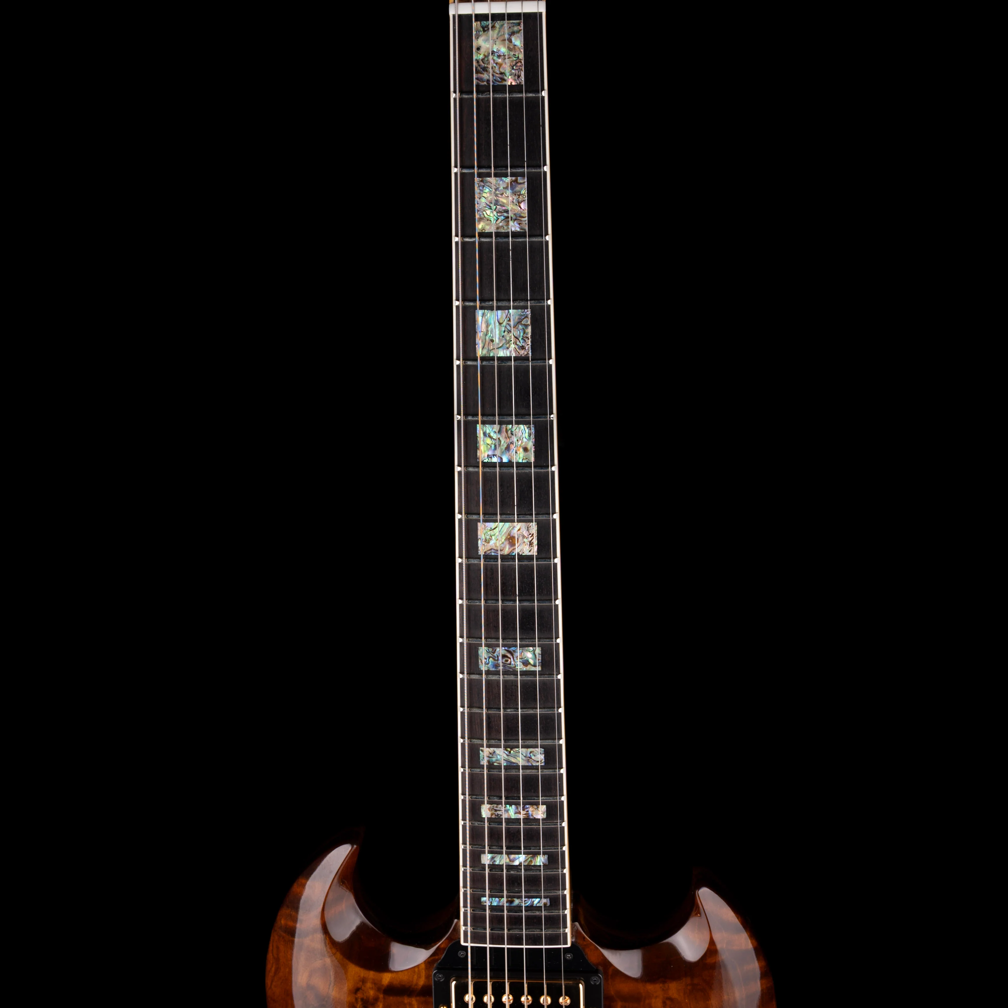 Pre Owned Gibson Custom Shop NAMM Exclusive SG Custom Elegant Quilt Natural with OHSC - Image 7
