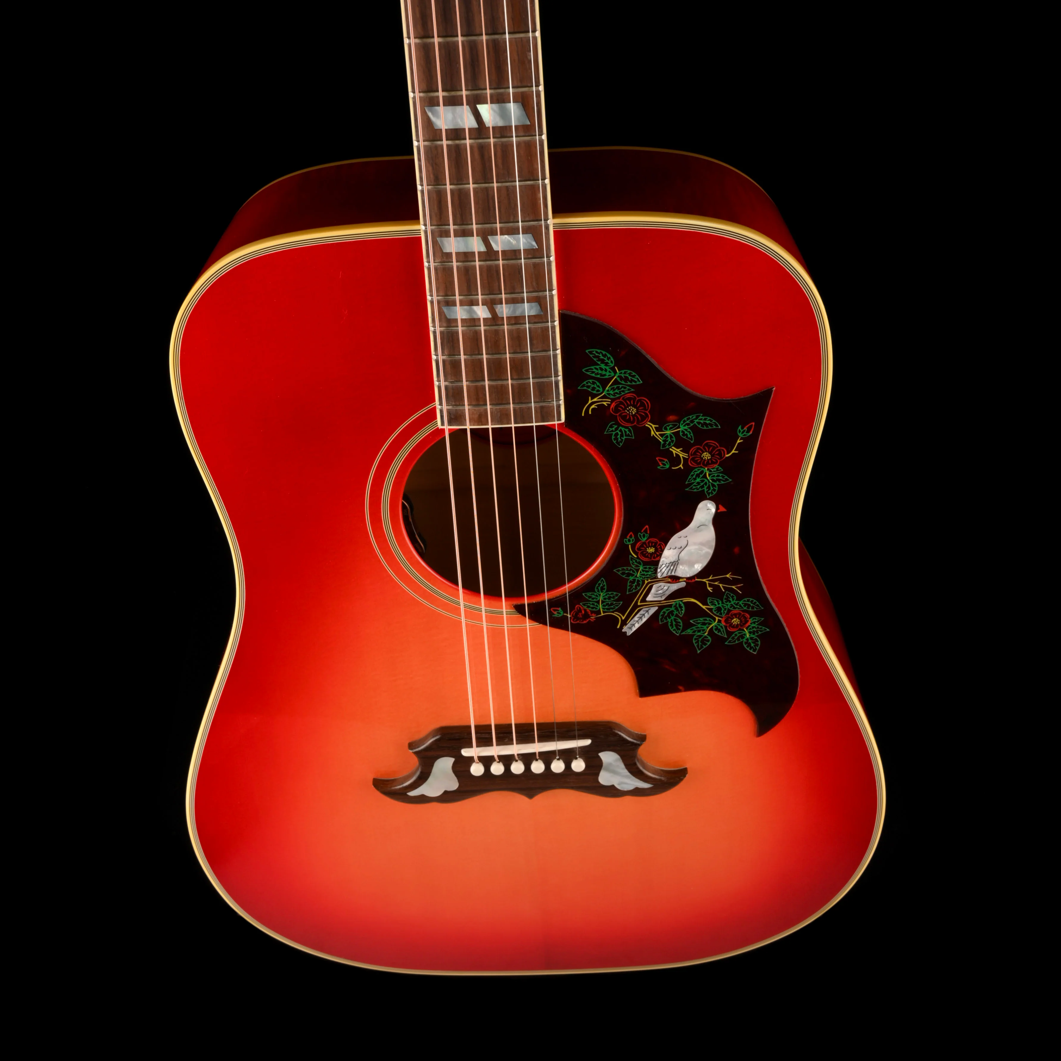 Used 2024 Gibson Dove Original Vintage Cherry Sunburst Acoustic Electric Guitar W OHSC - Image 3