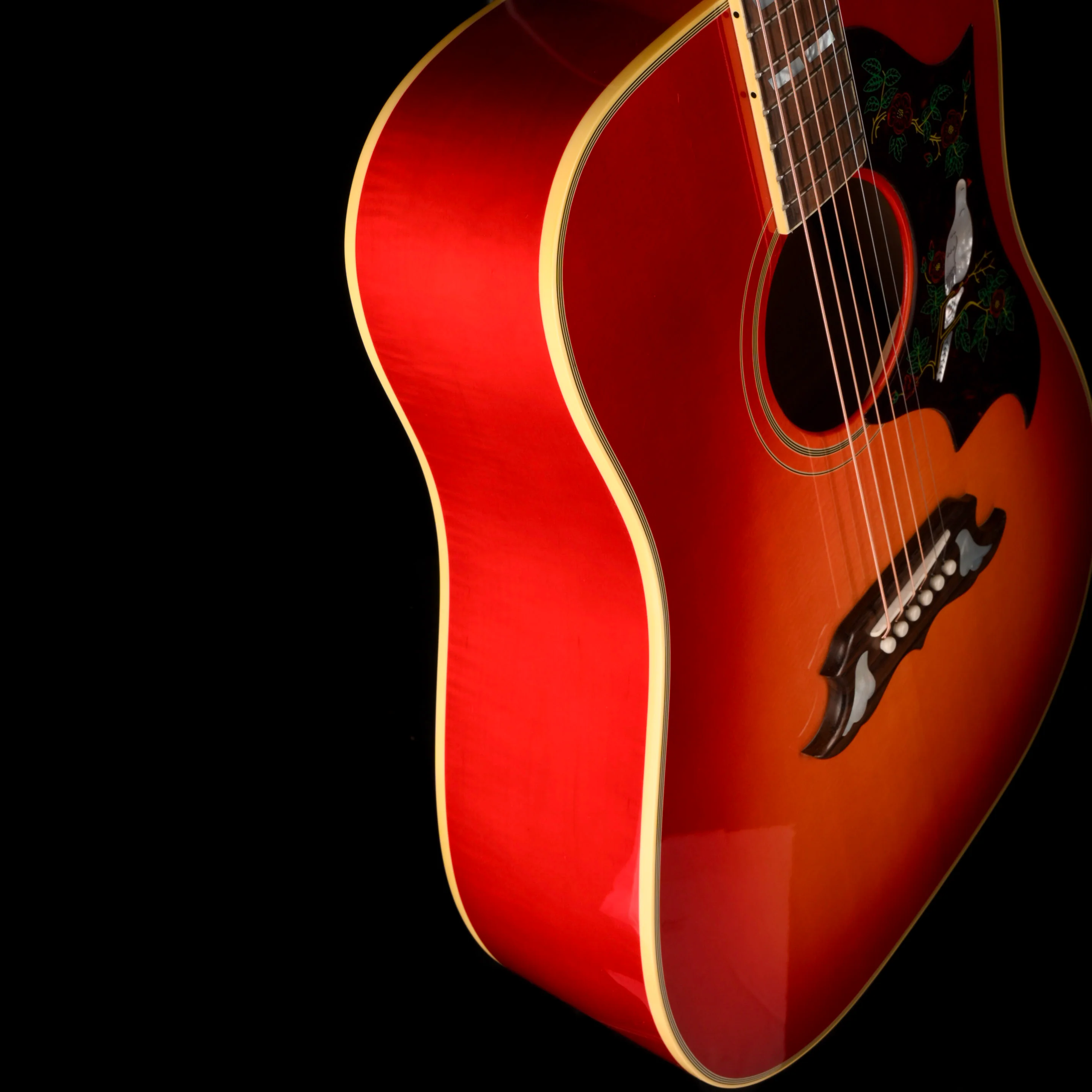 Used 2024 Gibson Dove Original Vintage Cherry Sunburst Acoustic Electric Guitar W OHSC - Image 8