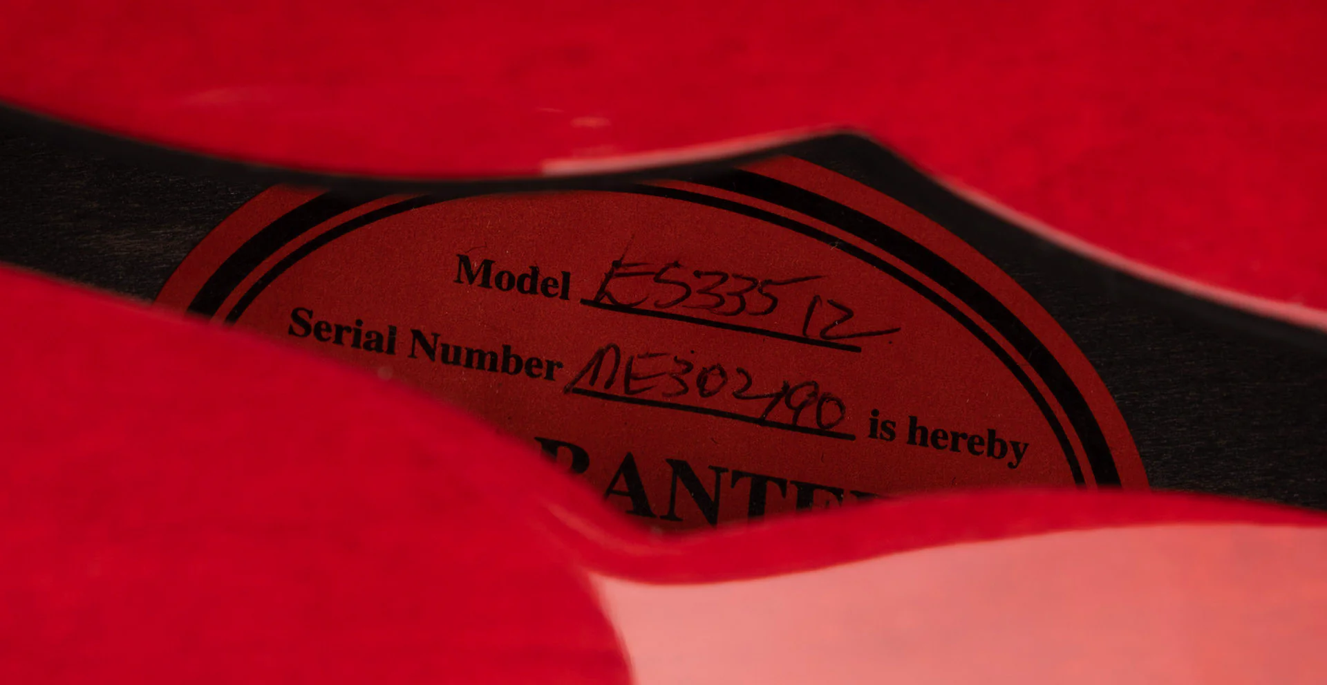 Pre Owned 2013 Gibson ES-335-12 Cherry 12-String with OHSC - Jeffrey Foskett Collection - Image 12