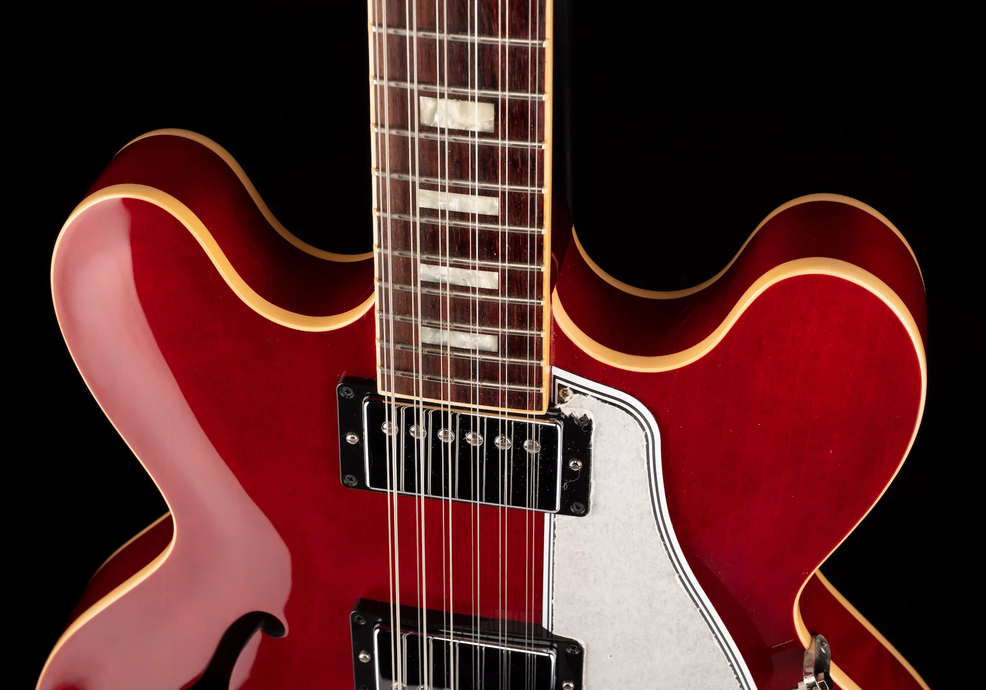 Pre Owned 2013 Gibson ES-335-12 Cherry 12-String with OHSC - Jeffrey Foskett Collection - Image 3