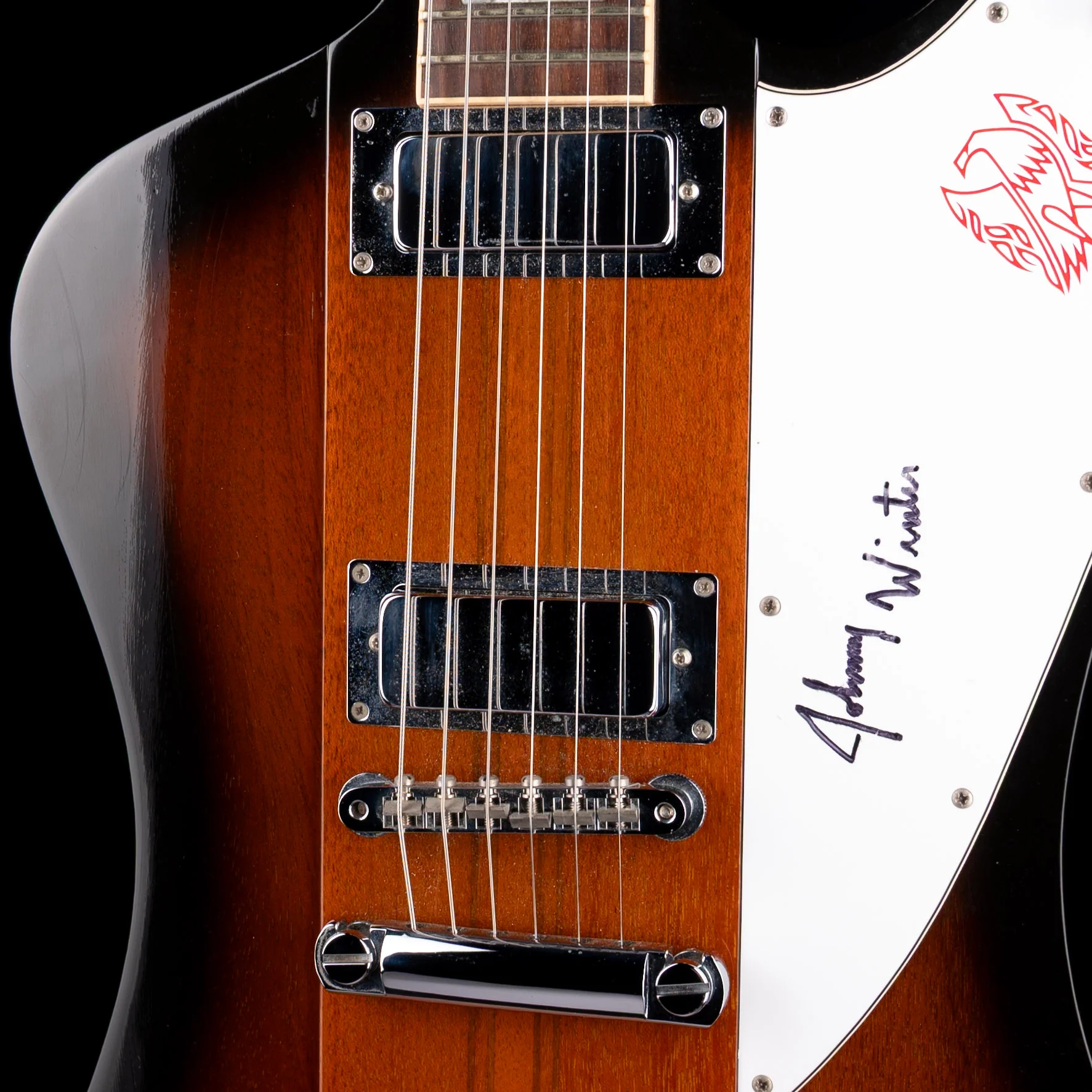 Pre Owned 1997 Gibson Firebird Signed by Johnny Winter With OHSC - Image 4