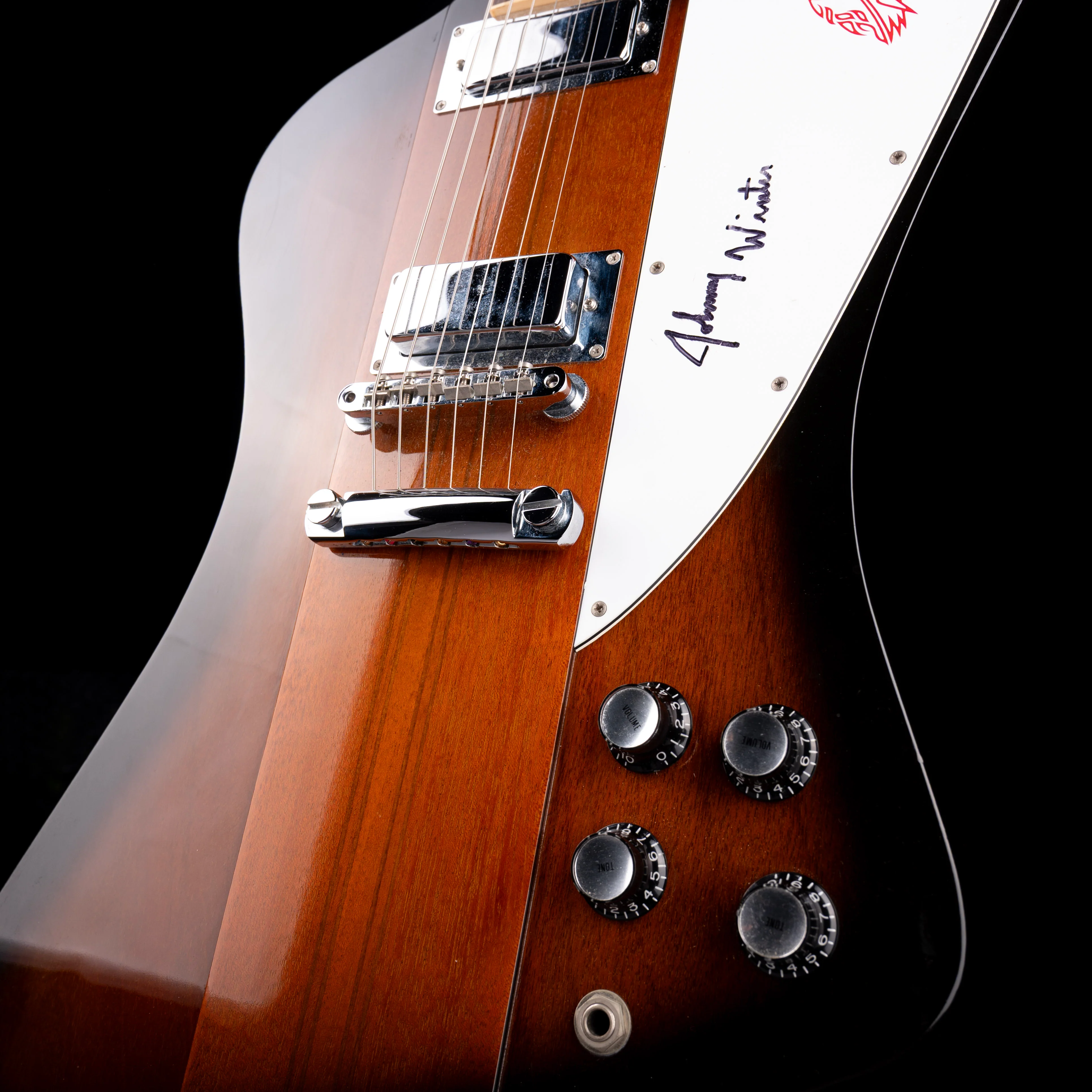 Pre Owned 1997 Gibson Firebird Signed by Johnny Winter With OHSC - Image 5
