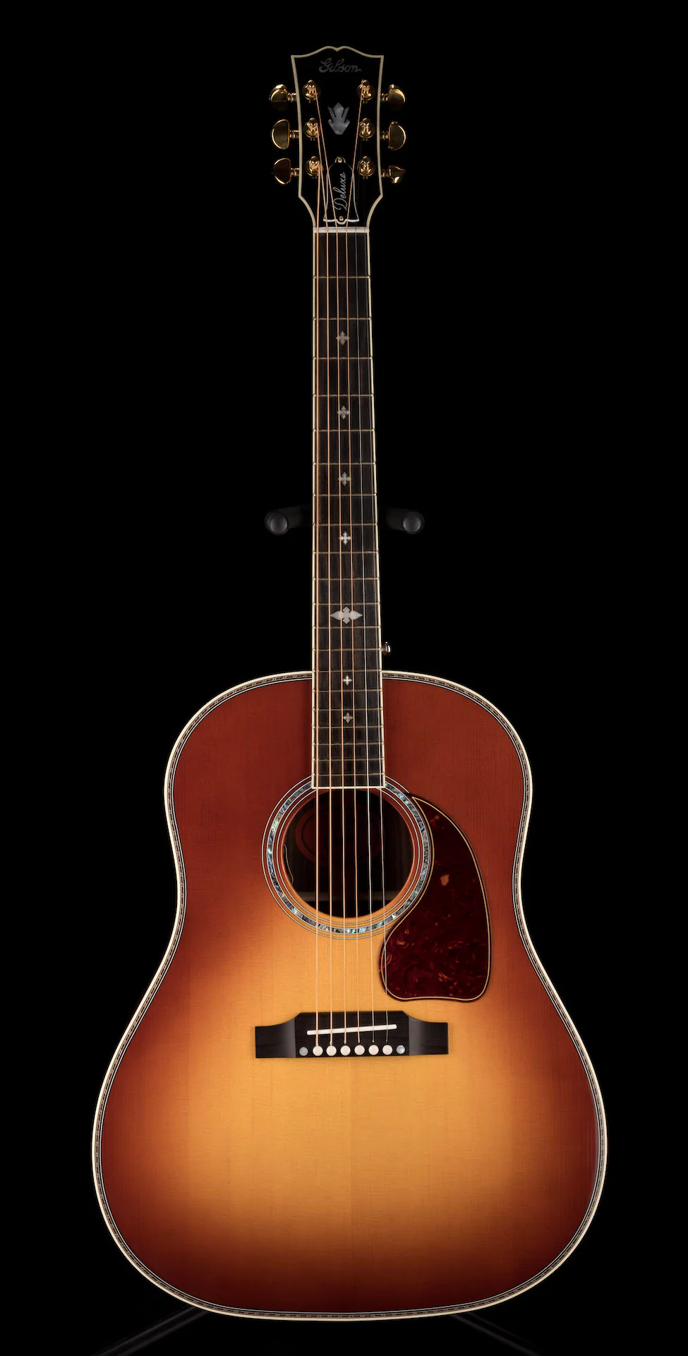 Pre Owned 2022 Gibson Custom Shop J-45 Deluxe Rosewood Rosewood Burst with OHSC - Image 2