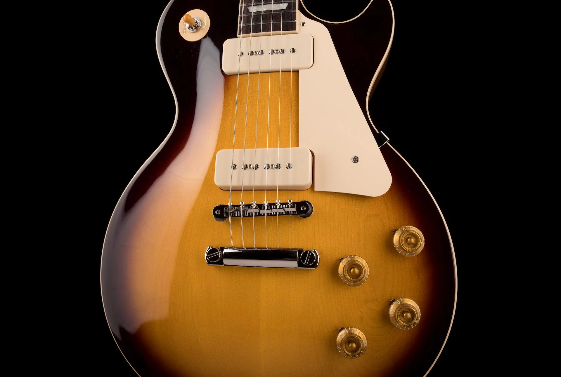 Pre Owned Gibson Les Paul Standard 50s P-90 Tobacco Burst  With OHSC - Image 6