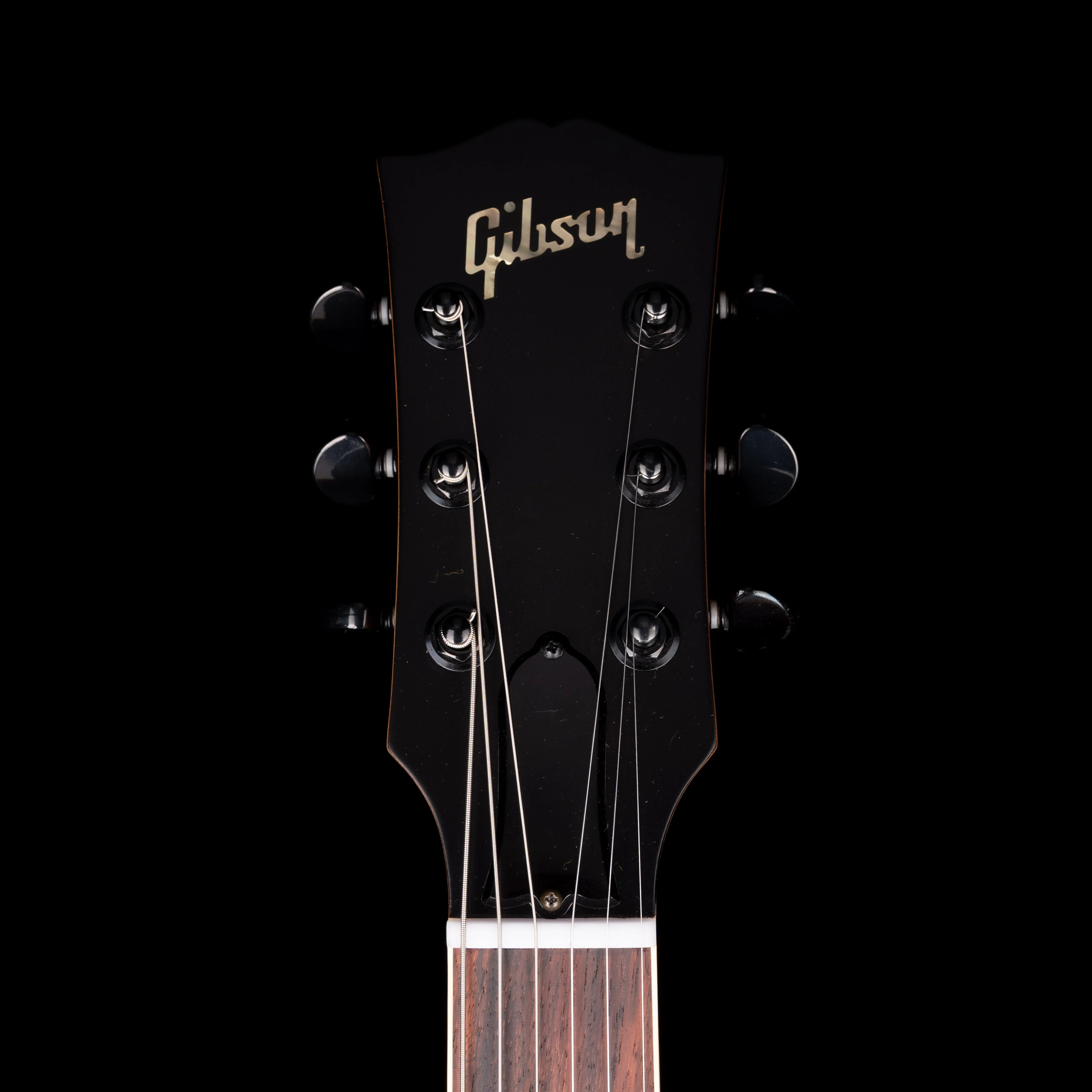 Pre Owned Gibson Mod '54 Les Paul Standard Dual Pickup Smooth Black Satin w OHSC - Image 8
