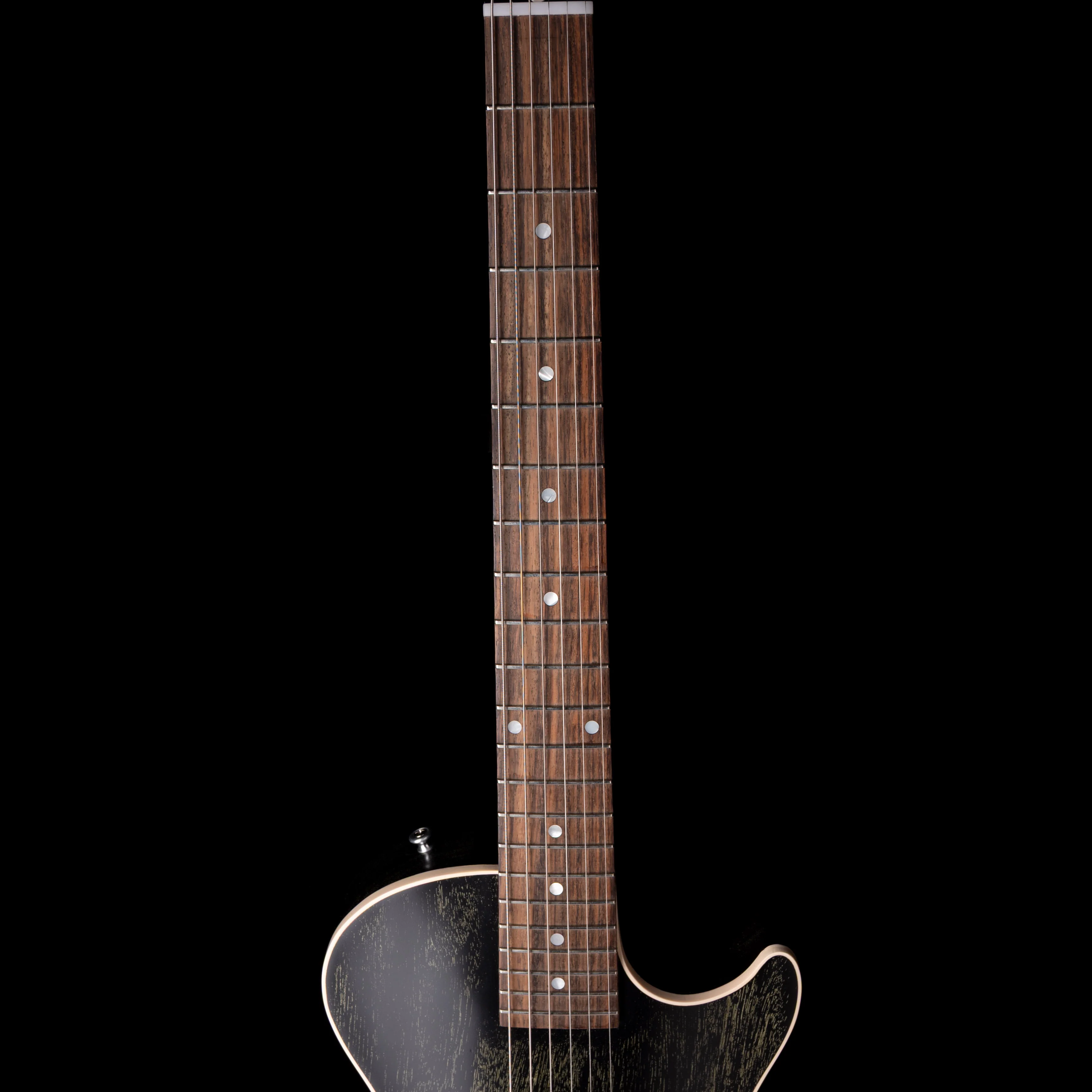 Pre Owned Gibson Mod '54 Les Paul Standard Single Pickup Thin Black Satin w OHSC - Image 7