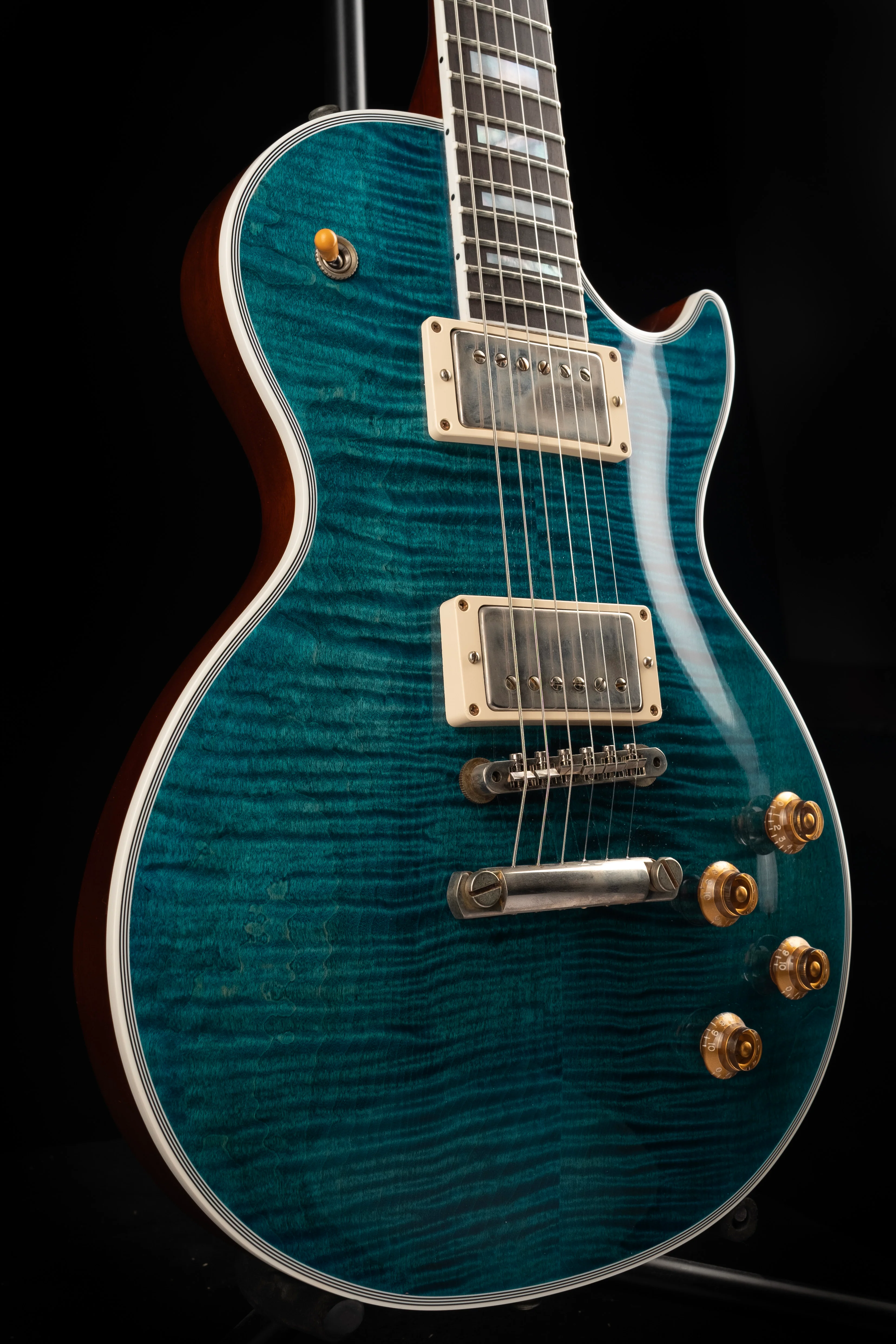 Pre Owned Gibson Mod Les Paul Axcess Custom Salt Water Wave with OHSC - Image 2