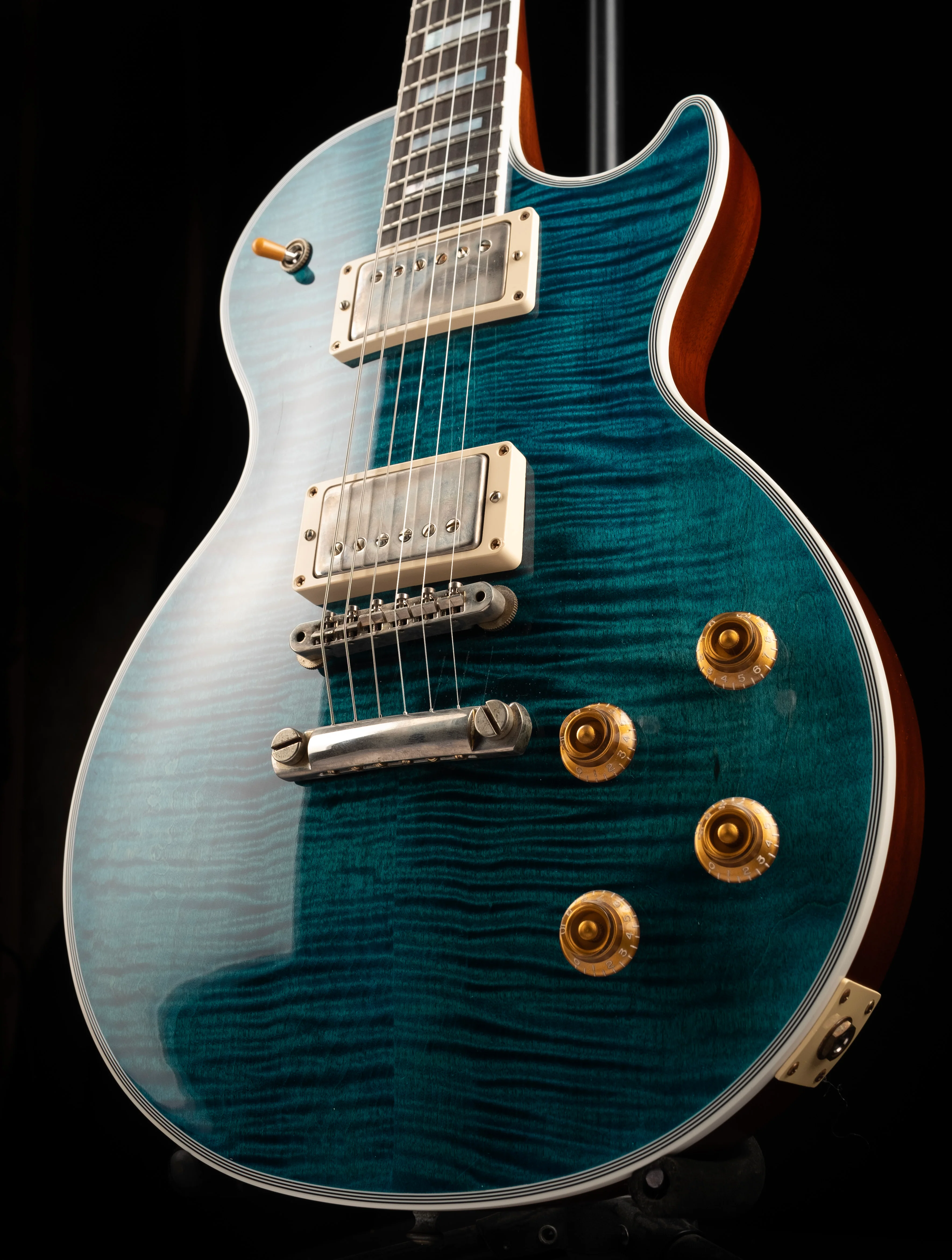 Pre Owned Gibson Mod Les Paul Axcess Custom Salt Water Wave with OHSC - Image 3