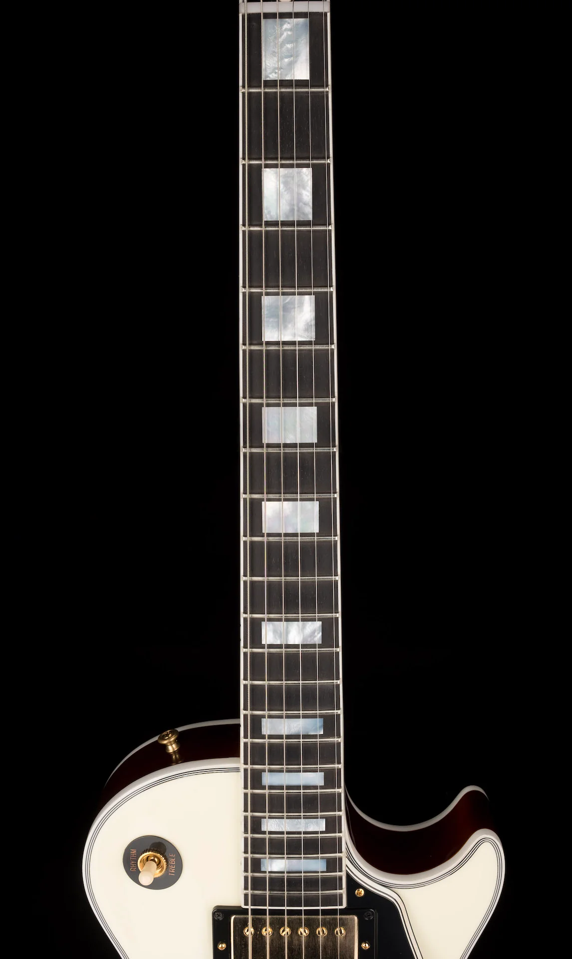 Pre-Owned 2021 Gibson Mod Collection 1957 Les Paul Custom Reissue Ivory Sandwich with OHSC - Image 10