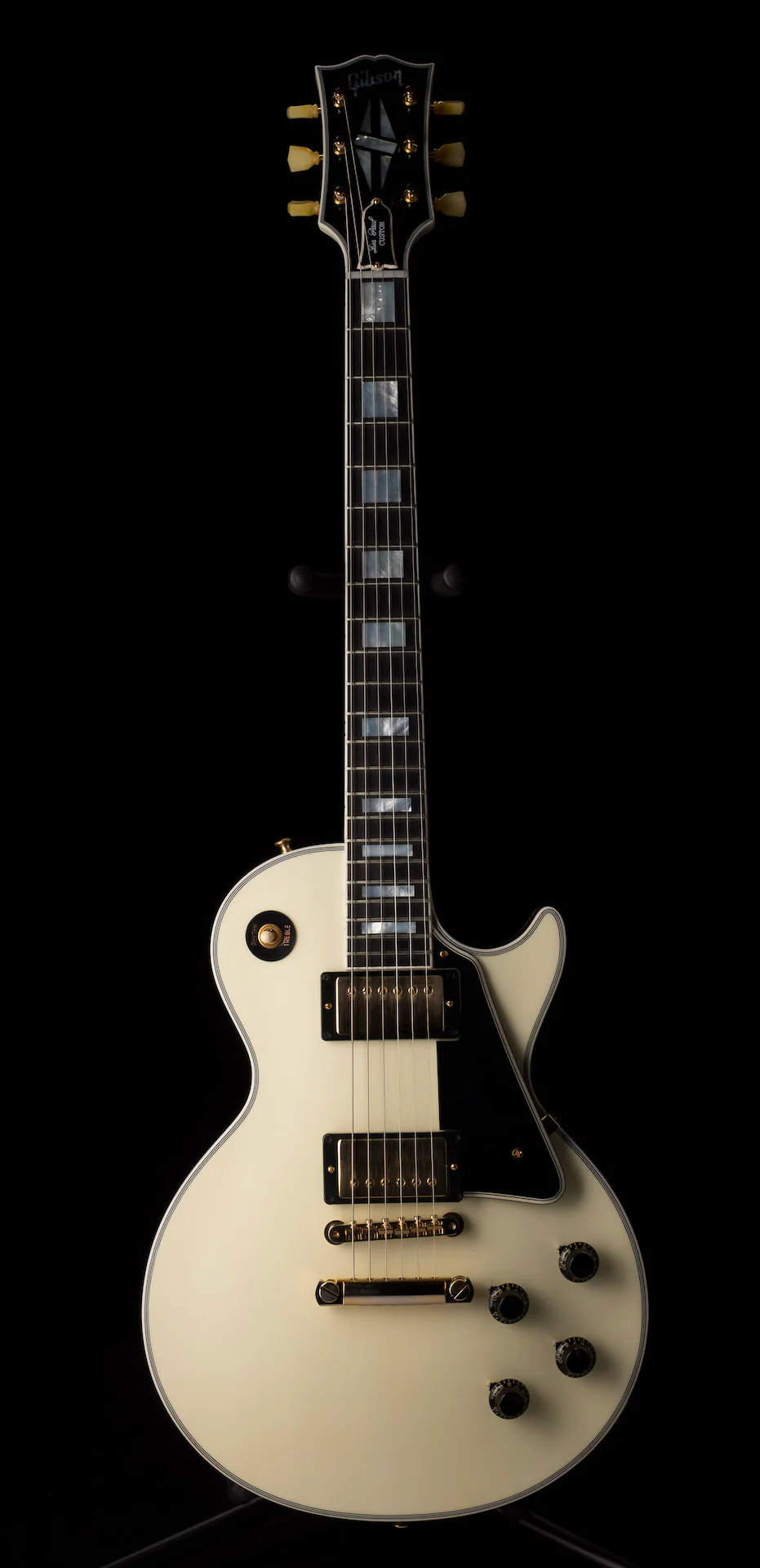 Pre-Owned 2021 Gibson Mod Collection 1957 Les Paul Custom Reissue Ivory Sandwich with OHSC - Image 2