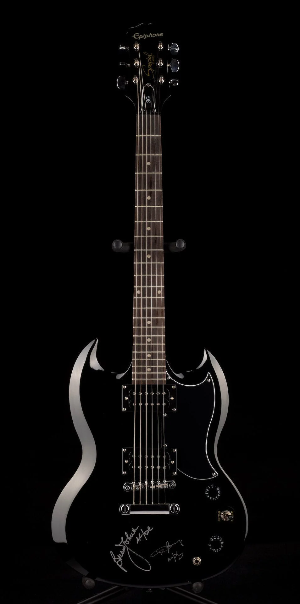 Pre Owned Epiphone SG Special Signed by Angus Young & Brian Johnson of AC/DC With HSC - Image 2