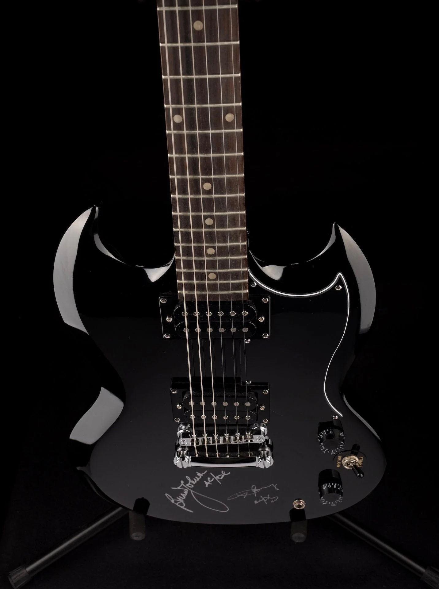 Pre Owned Epiphone SG Special Signed by Angus Young & Brian Johnson of AC/DC With HSC - Image 4